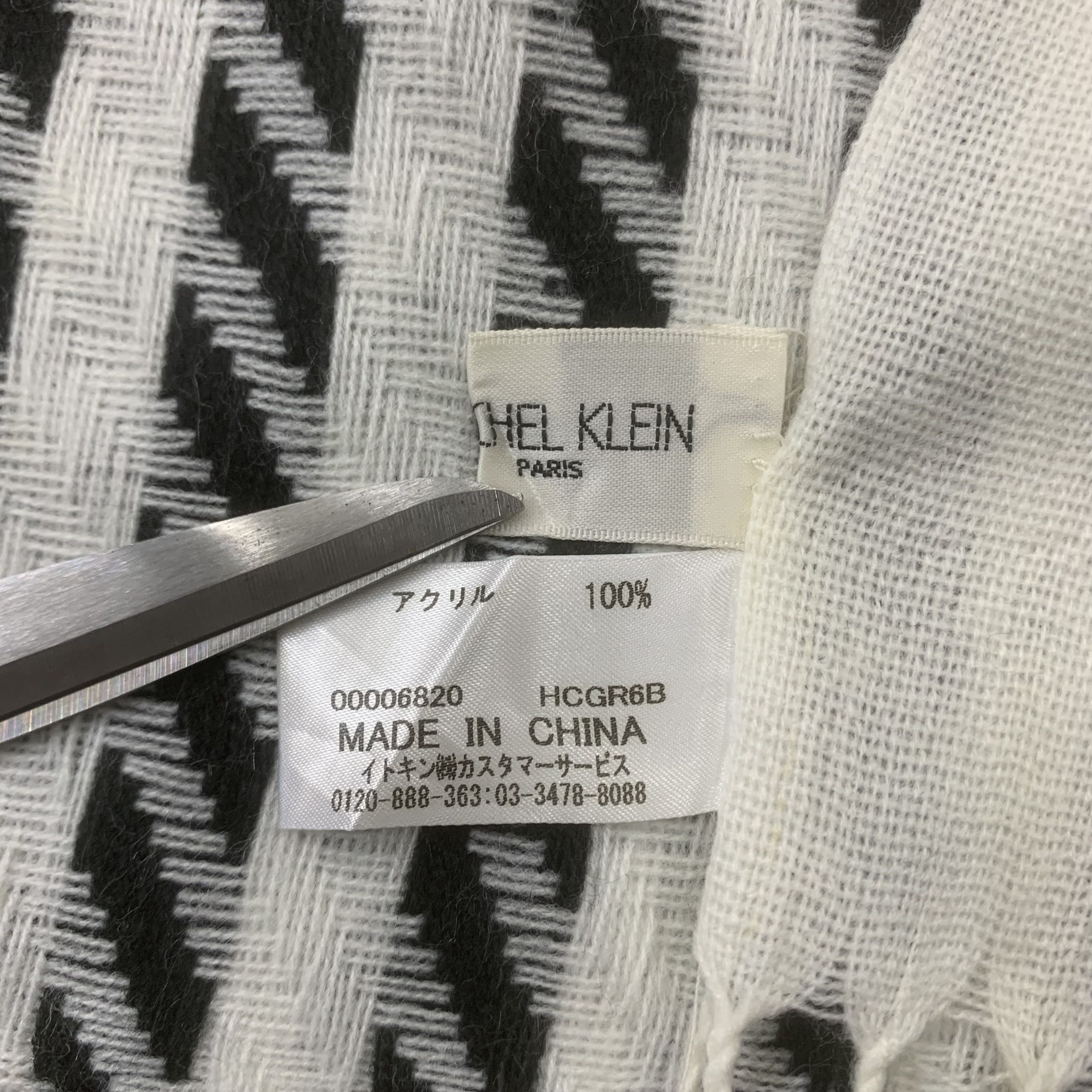 Michel Klein Michel Klein Scarf Wool Muffler Neck Wrap BL9283 Size ONE SIZE - 7 Thumbnail