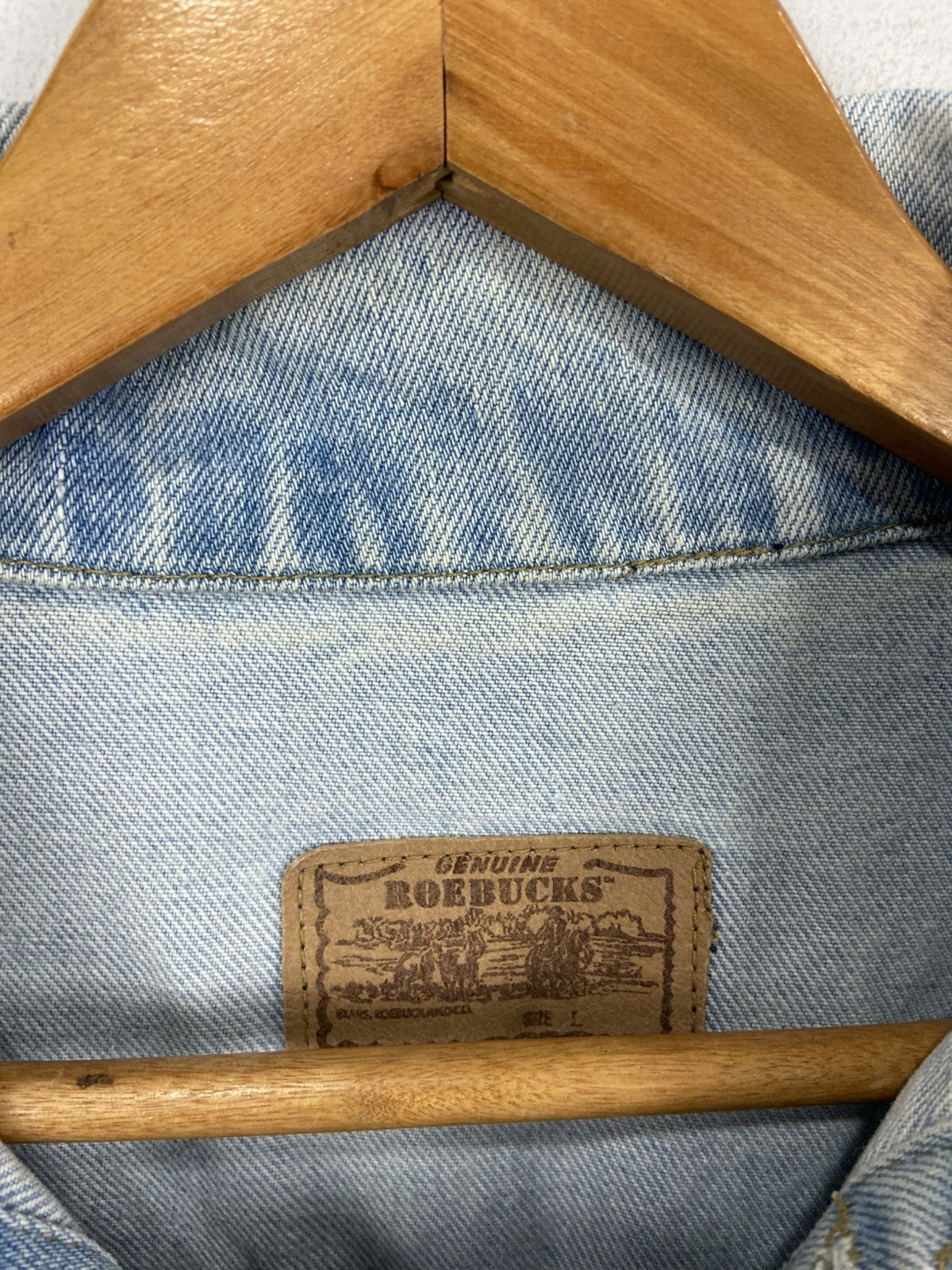 Vintage VINTAGE ROEBUCK DENIM TRUCKER JACKET Size US L / EU 52-54 / 3 - 5 Thumbnail