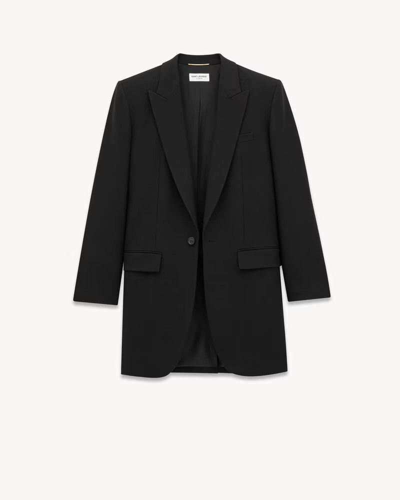 Saint Laurent Paris o1bcso1str1024 Veste Boutons Jacket in Black Size US S / EU 44-46 / 1 - 2 Thumbnail