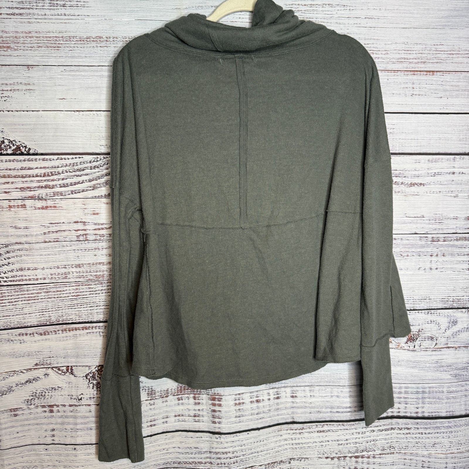 Free People Free People Beach Cocoon Cowl Neck Top - Green - SM Size S / US 4 / IT 40 - 4 Thumbnail