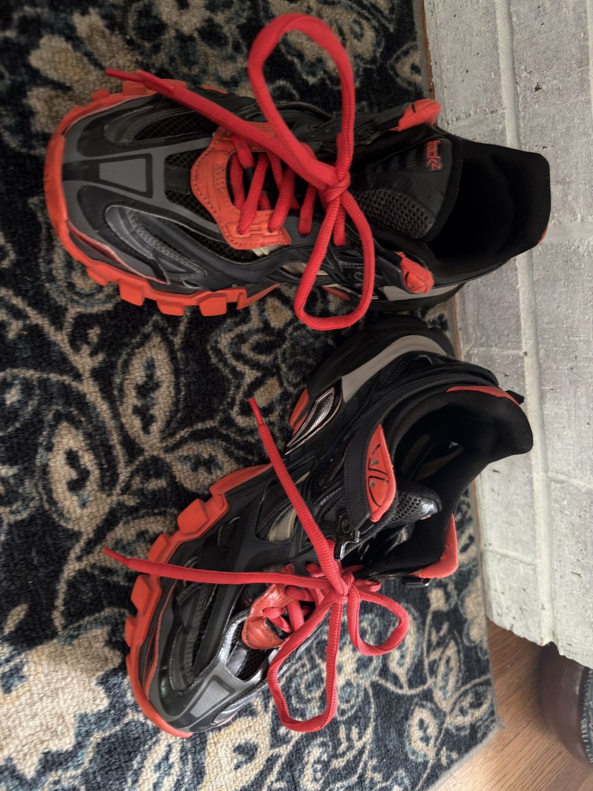 Balenciaga Balenciaga track.2 black red grey Size US 11 / EU 44 - 8 Thumbnail