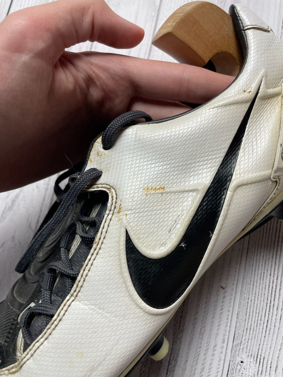 Nike × Vintage Vintage Nike total 90 boots white soccer boots Size US13 Size US 13 / EU 46 - 5 Thumbnail