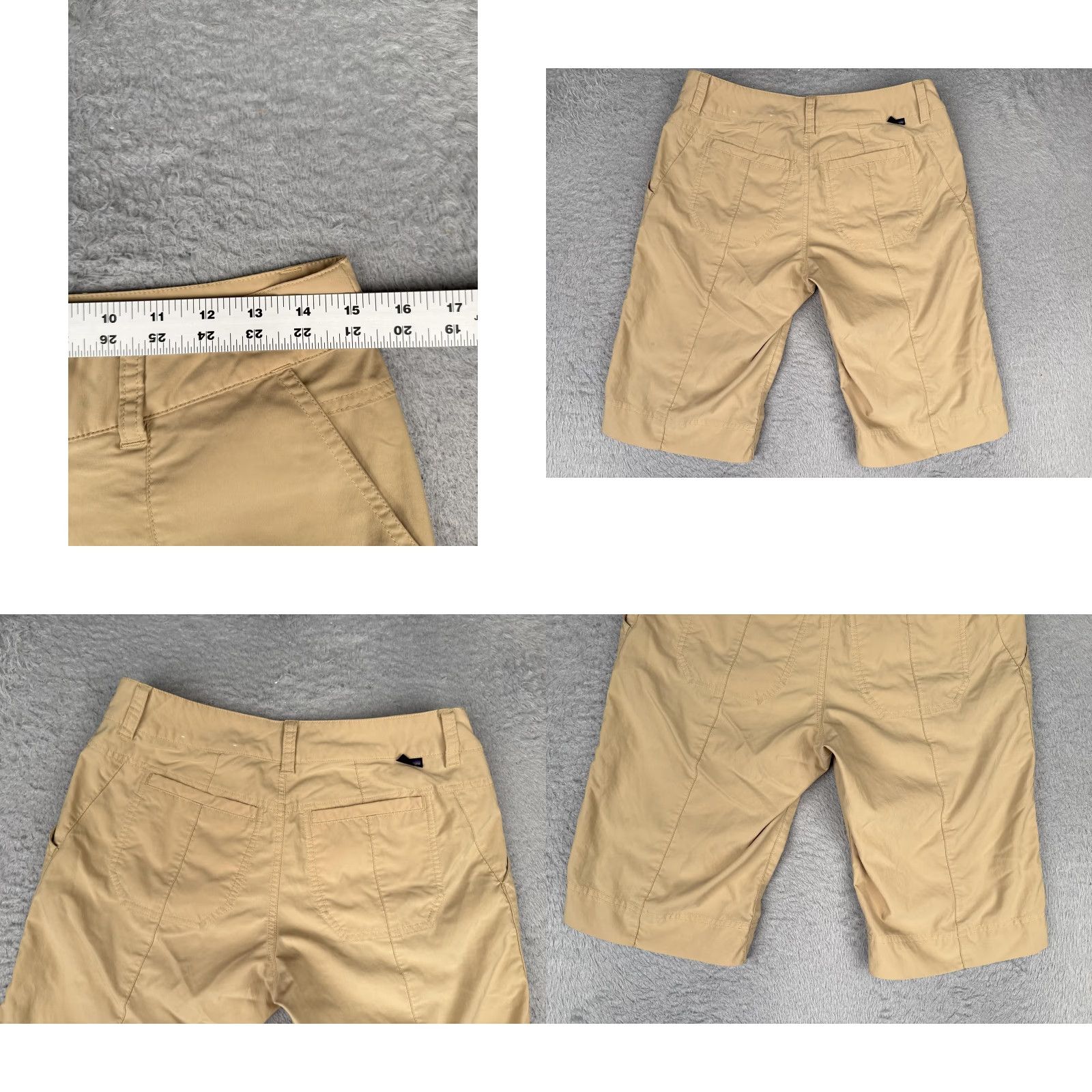 Patagonia Patagonia Bermuda Shorts Womens 4 Beige Nylon Blend Hiking Walking Outdoor 12" Slim Flat Front Pockets Quick Dry Size 27" / US 4 / IT 40 - 9 Thumbnail