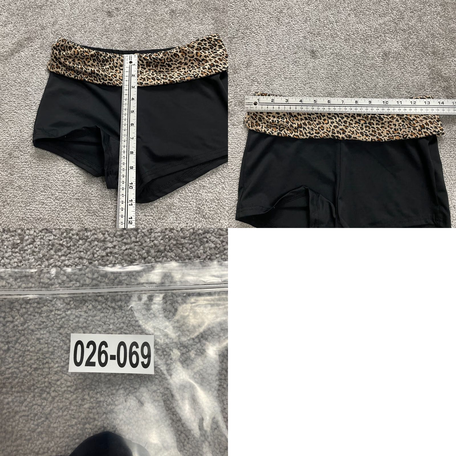 Shein SheIn Compression Shorts Women M Black Leopard Athletic Running 27x2 Pockets Breathable Lightweight Size 32" / US 10 / IT 46 - 8 Thumbnail