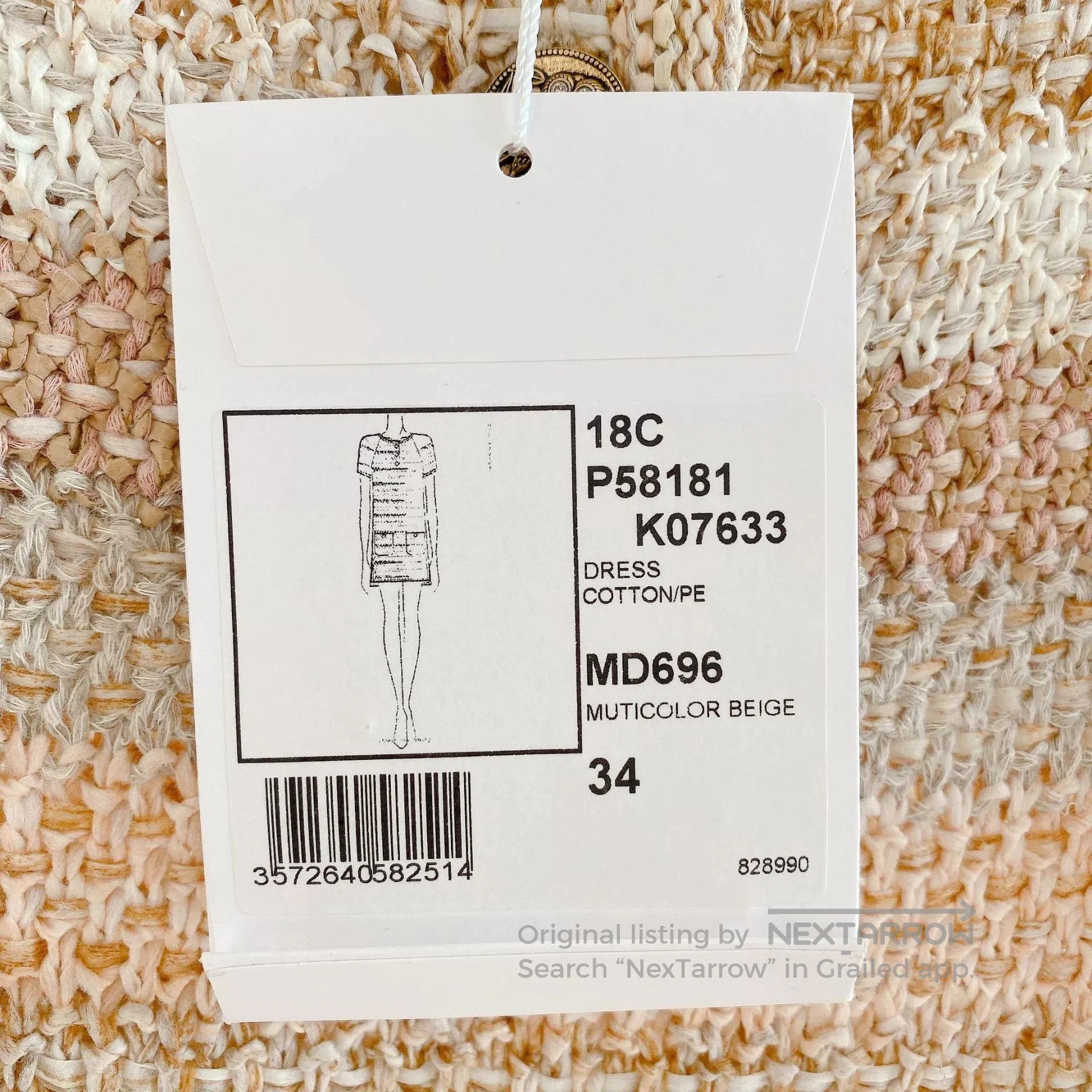 Chanel CHANEL Greek Series Knit Dress. Size US 34 / EU 50 - 9 Thumbnail