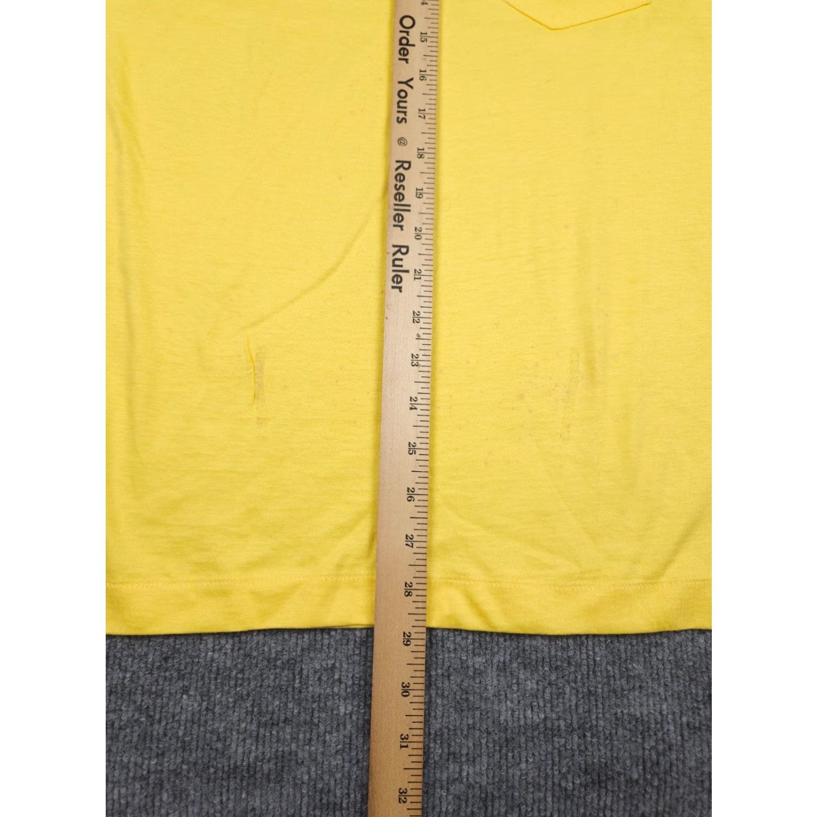 Penn VINTAGE Towncraft T-Shirt Pocket Tee Yellow Small Mens USA Pockets VTG Regular Crew Neck Short Sleeve Cotton Knit Brand Towncraft Shirt Size US S / EU 44-46 / 1 - 6 Thumbnail