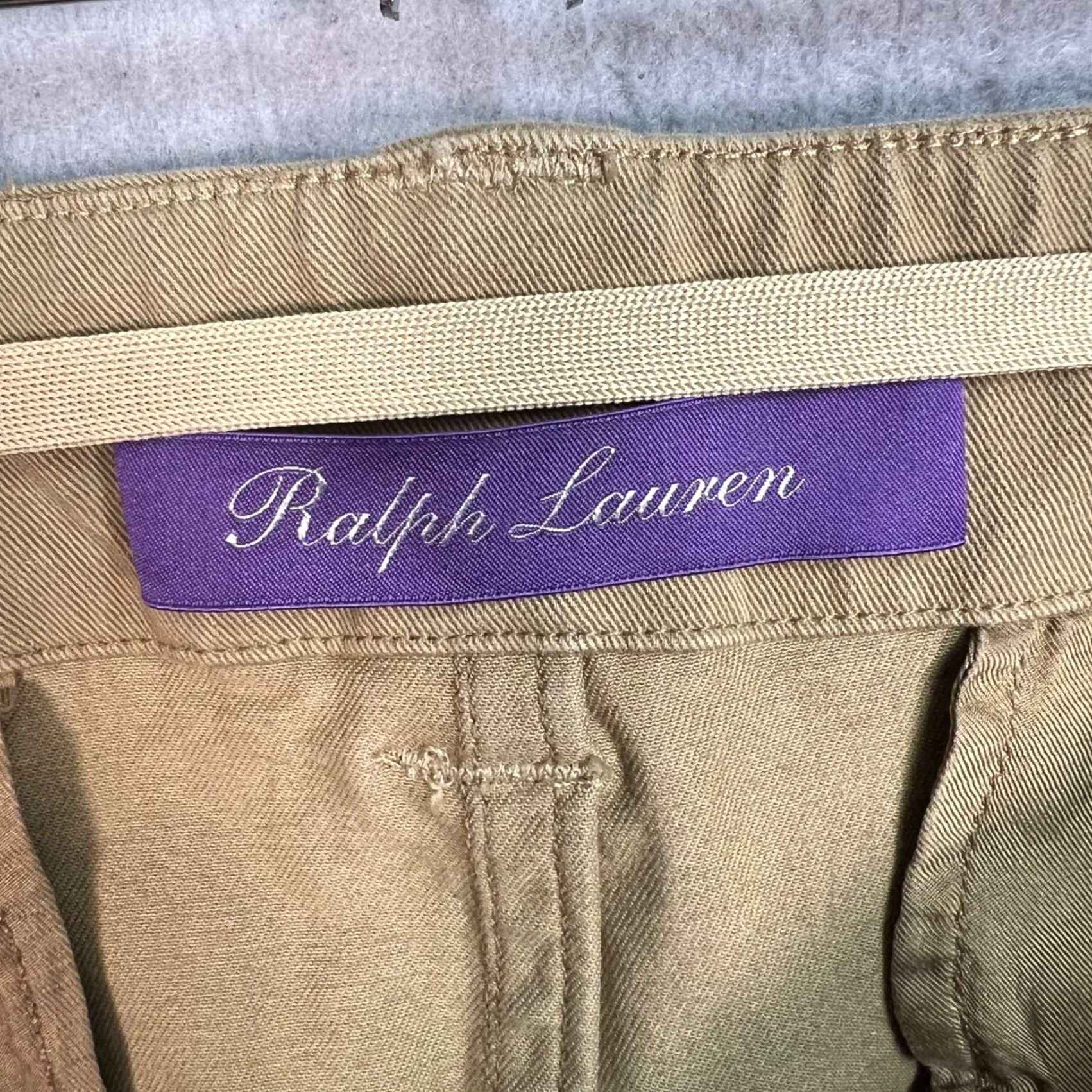 Ralph Lauren VINTAGE Ralph Lauren Purple Label Tan Cargo Pants Mens 30 Slim Fit Cotton 100% Inseam 30 Size US 30 / EU 46 - 3 Thumbnail