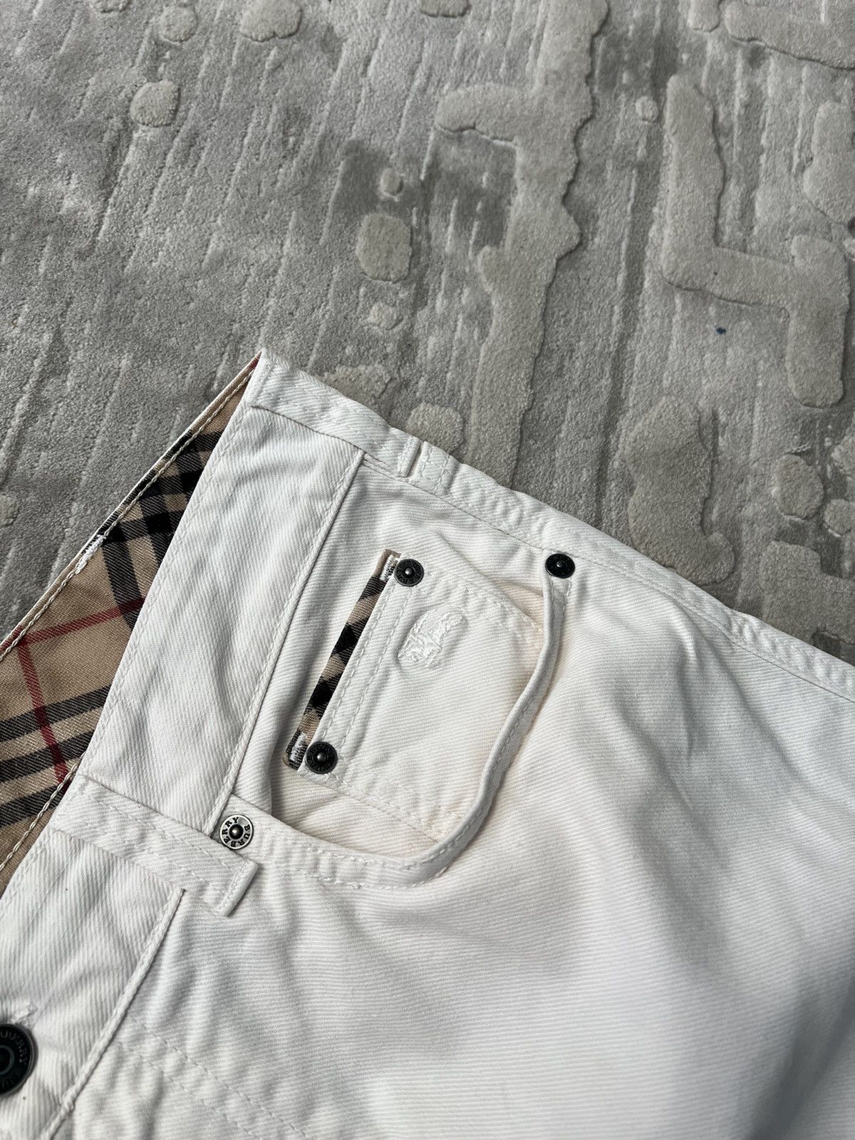 Burberry × Designer × Vintage burberry casual vintage pants denim white jeans VTG Size US 34 / EU 50 - 5 Thumbnail