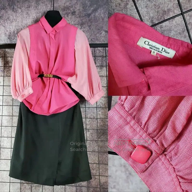 Dior Dior Summer Pink Wool Short Sleeve Shirt . Size M / US 6-8 / IT 42-44 - 1 Thumbnail