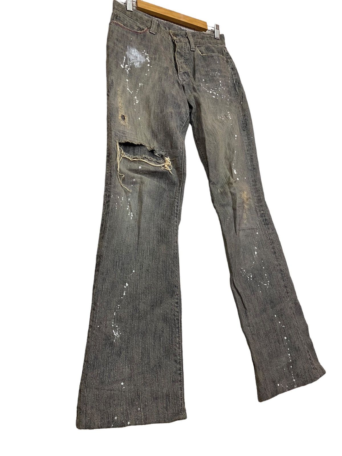 Tornado Mart Vintage tornado mart flared denim split colour distressed Size US 30 / EU 46 - 2 Thumbnail