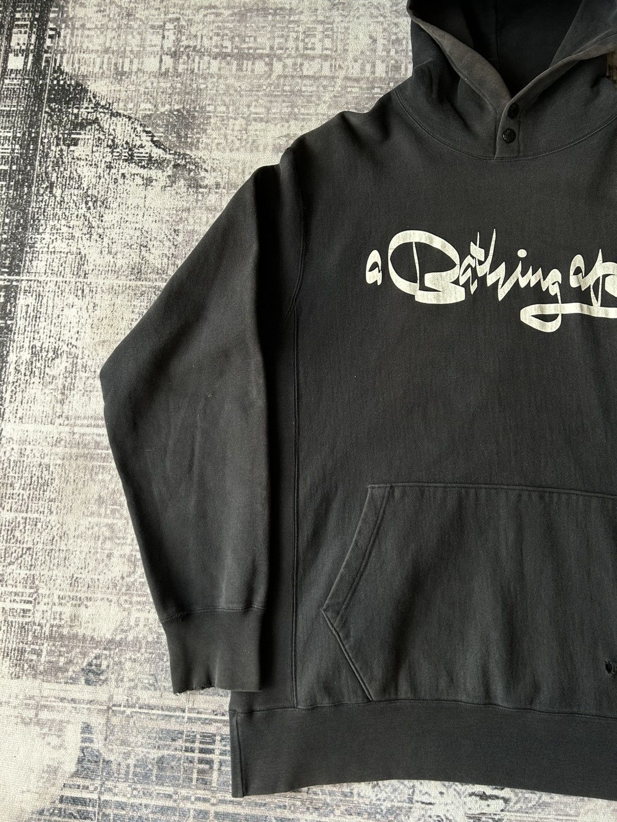 Bape × Futura Bape Futura Distressed Hoodie Size US L / EU 52-54 / 3 - 3 Thumbnail