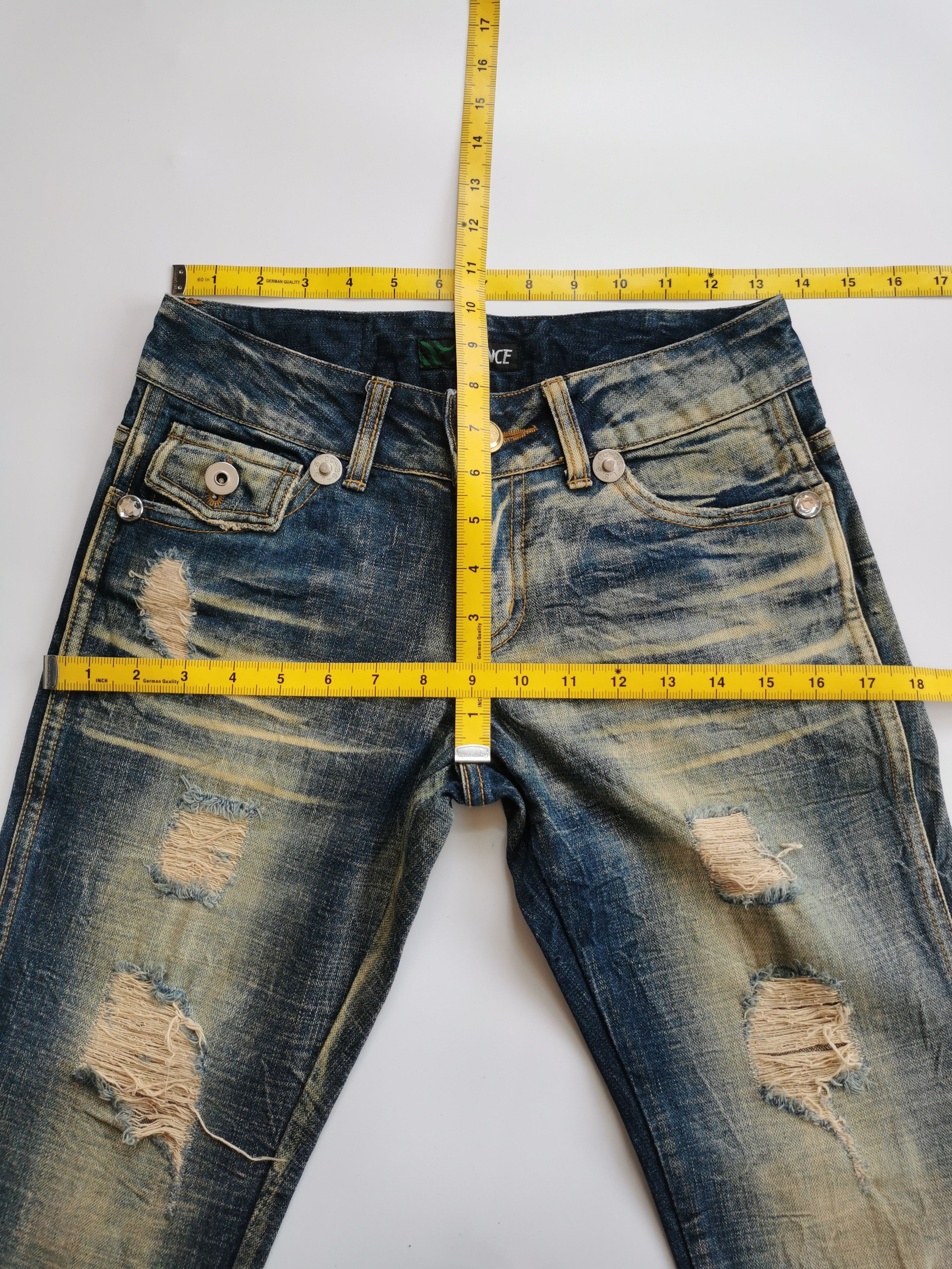 Kapital VENCE mudwash flare jeans avantgarde Size 27" / US 4 / IT 40 - 6 Thumbnail