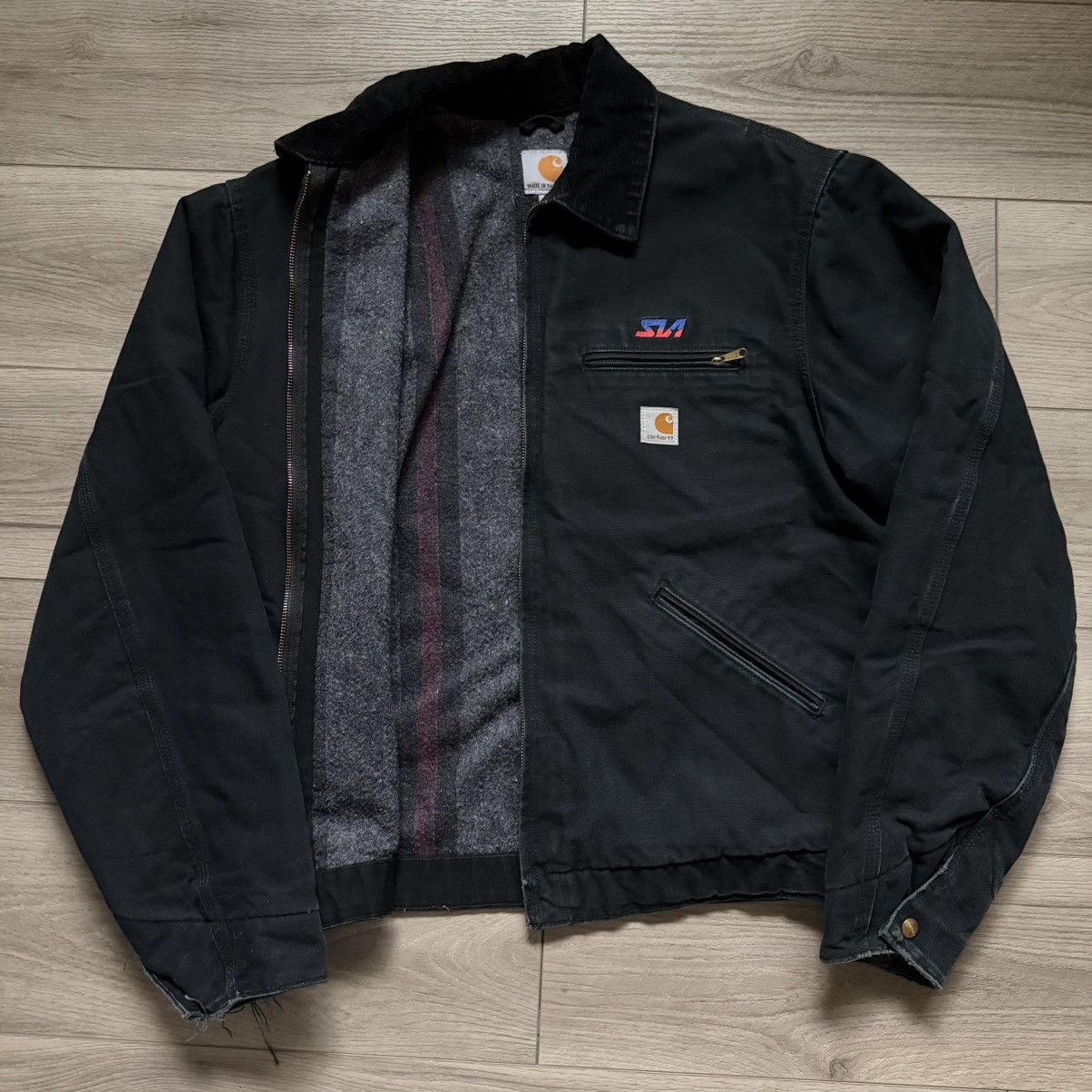 Carhartt vintage black carhartt detroit jacket Large j001 BLK Size US L / EU 52-54 / 3 - 1 Thumbnail