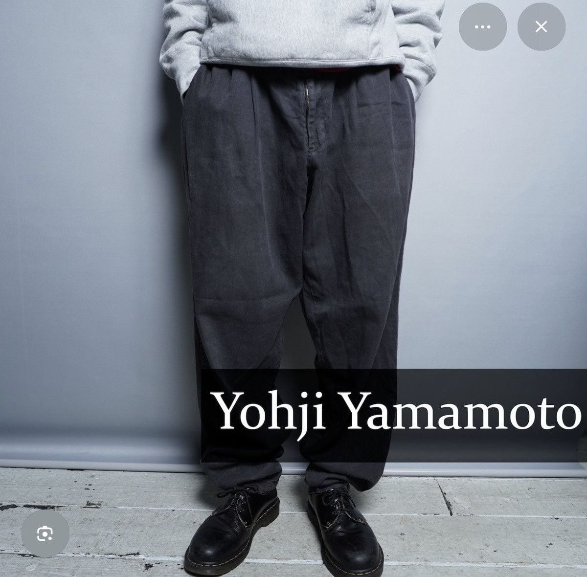 Yohji Yamamoto Y's Yohji Yamamoto Pants Cargo Linne greey Size US 35 - 15 Thumbnail