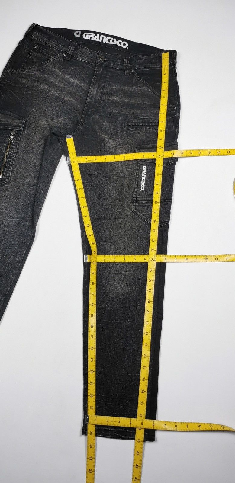 Japanese Brand Whiskers Grancisco Cargo Stretch Jeans Size US 34 / EU 50 - 10 Thumbnail