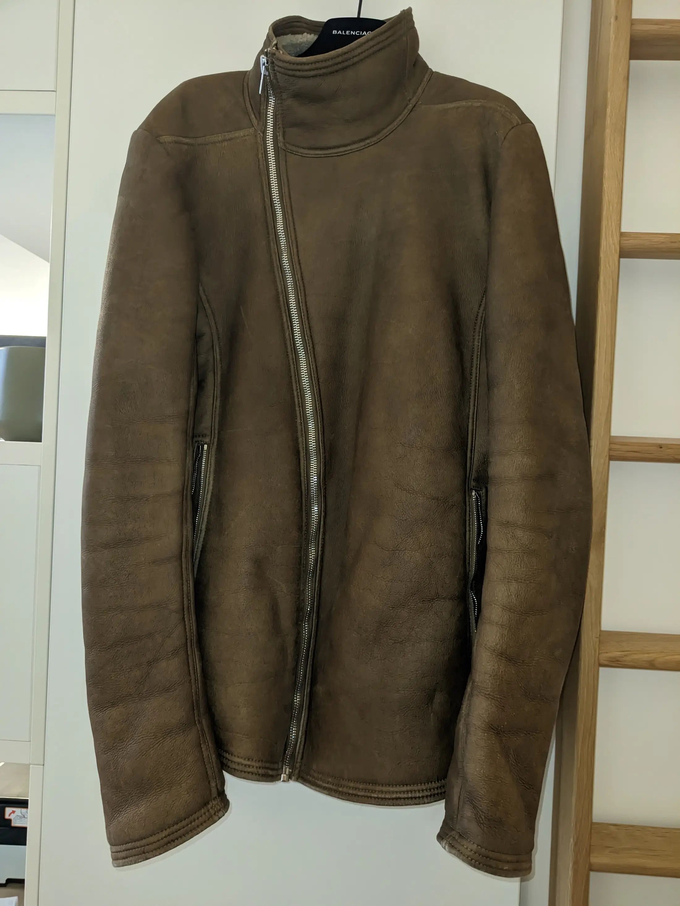 Rick Owens Rick Owens FW15 Sphinx Shearling Bauhaus Jacket Size 56 Size US XL / EU 56 / 4 - 2 Thumbnail