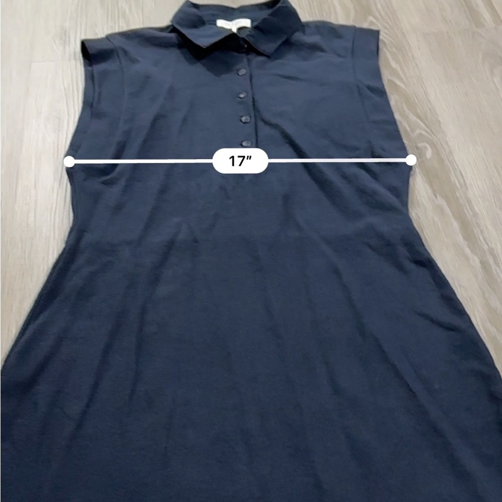 Rag & Bone Rag & Bone Mckenna Polo Navy Blue Sleeveless Mini Dress Sz L Size L / US 10 / IT 46 - 8 Thumbnail