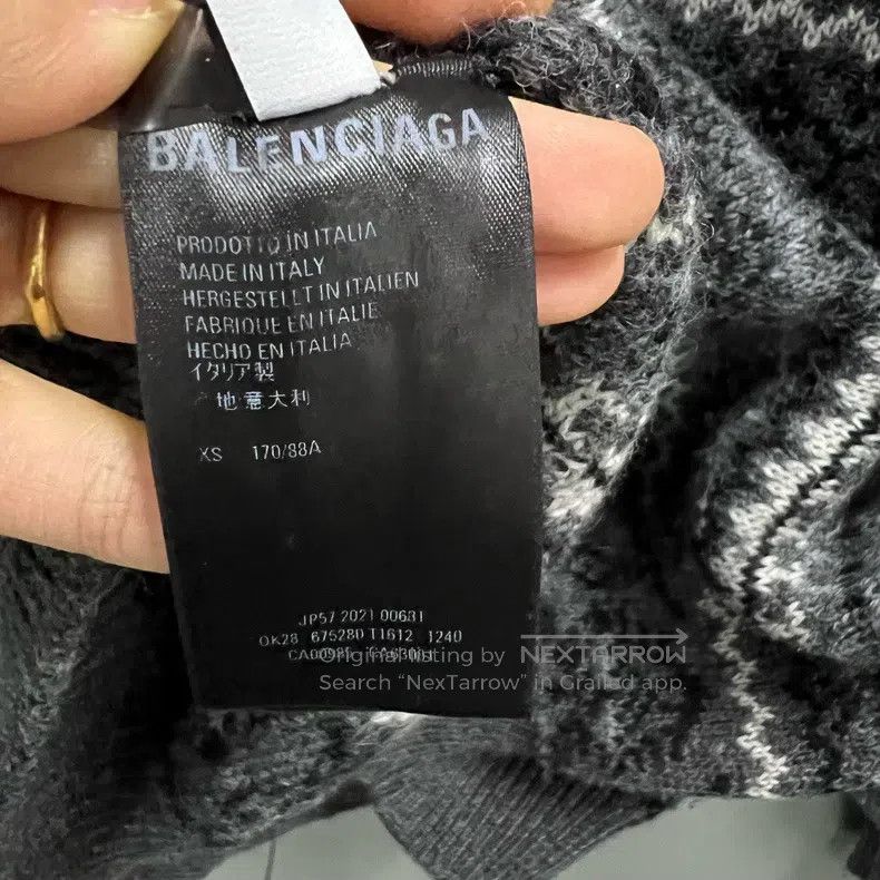 Balenciaga Balenciaga Fair Isle Knitted Sweater Size US XS / EU 42 / 0 - 4 Thumbnail