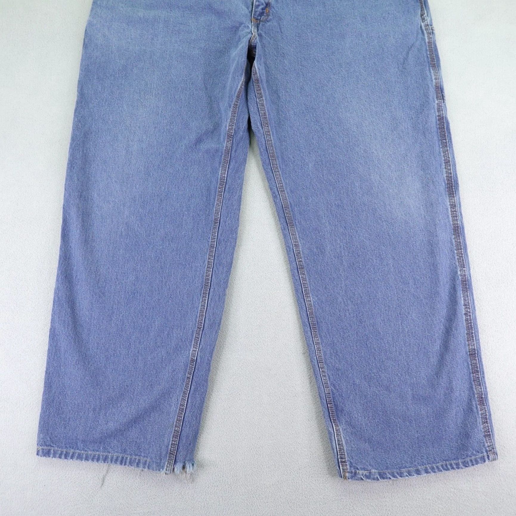 Carhartt VINTAGE Carhartt Jeans Men 44x34 Denim Flame-Resistant Workwear Straight Fit Blue 90s Mens Size US 42 / EU 58 - 3 Thumbnail