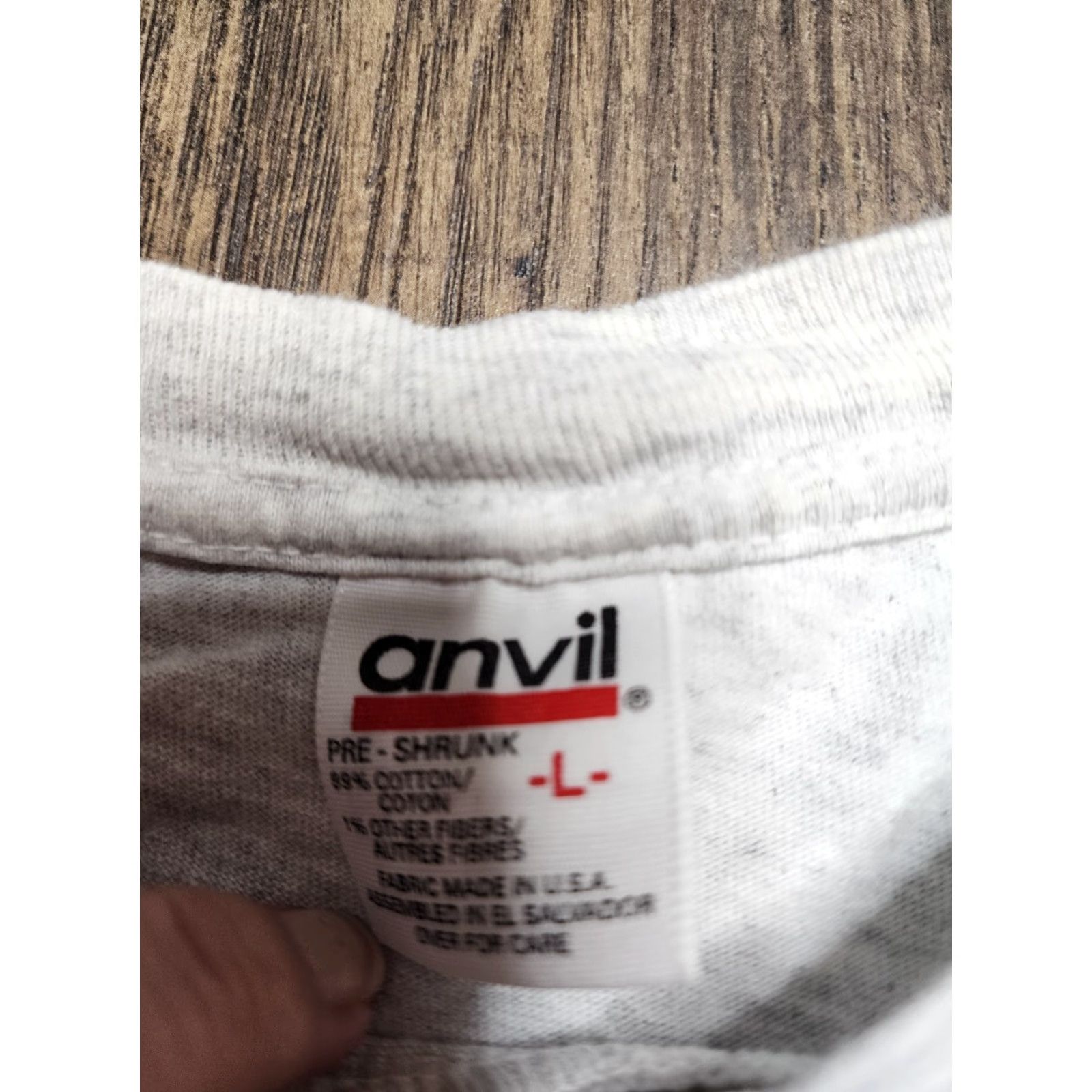 Anvil VINTAGE Men's Large Sonoma Ca Wine T-Shirt 90s Cotton Embroidered Grapes Sebastiani Vineyards USA Size US L / EU 52-54 / 3 - 6 Thumbnail