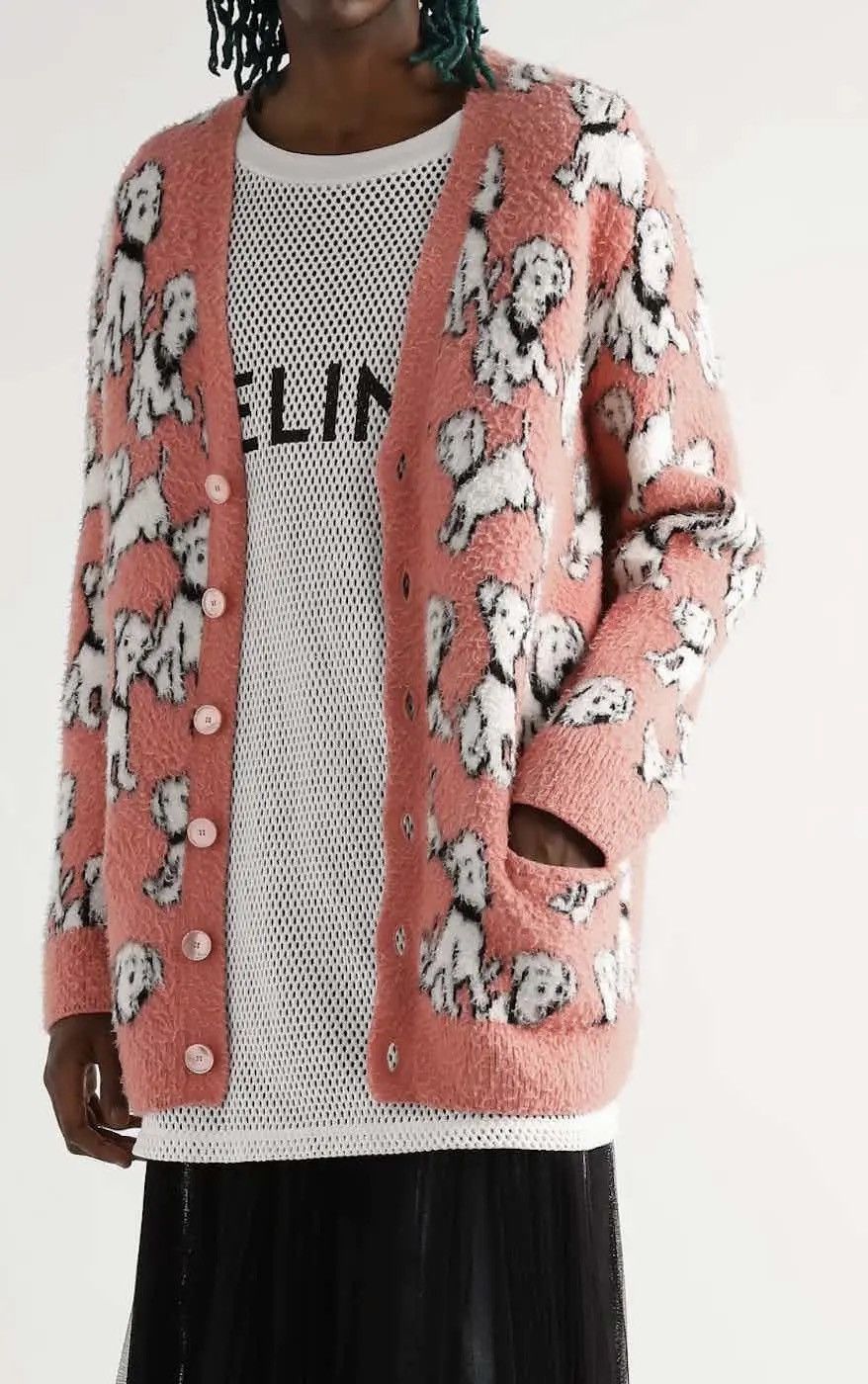Celine Celine 22SS artist jacquard pattern cardigan sz M Size US M / EU 48-50 / 2 - 3 Thumbnail