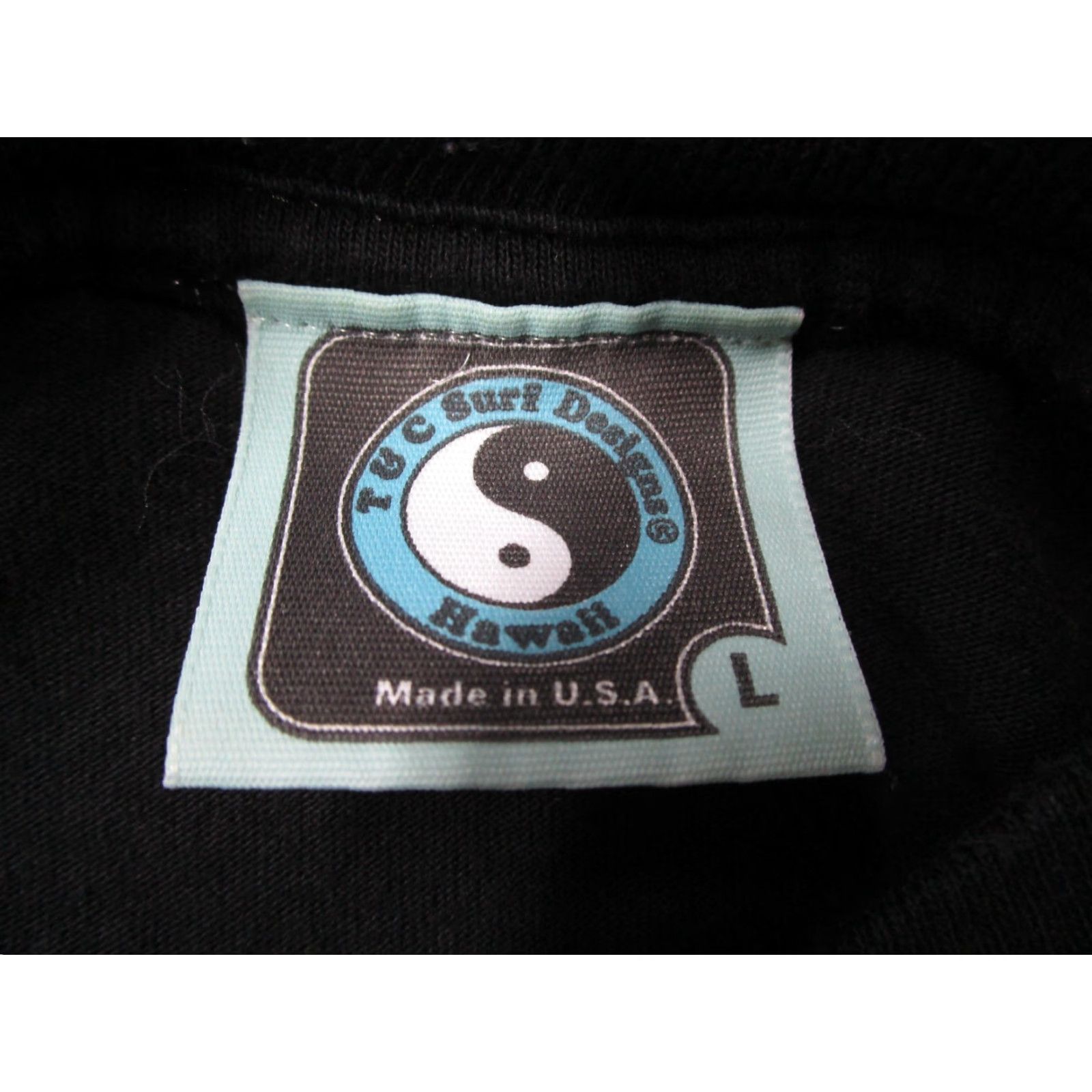 ALOHAS VINTAGE T & C Surf Designs Shirt Mens Large Black Graphic Aloha 90s Hawaii Size US L / EU 52-54 / 3 - 2 Thumbnail