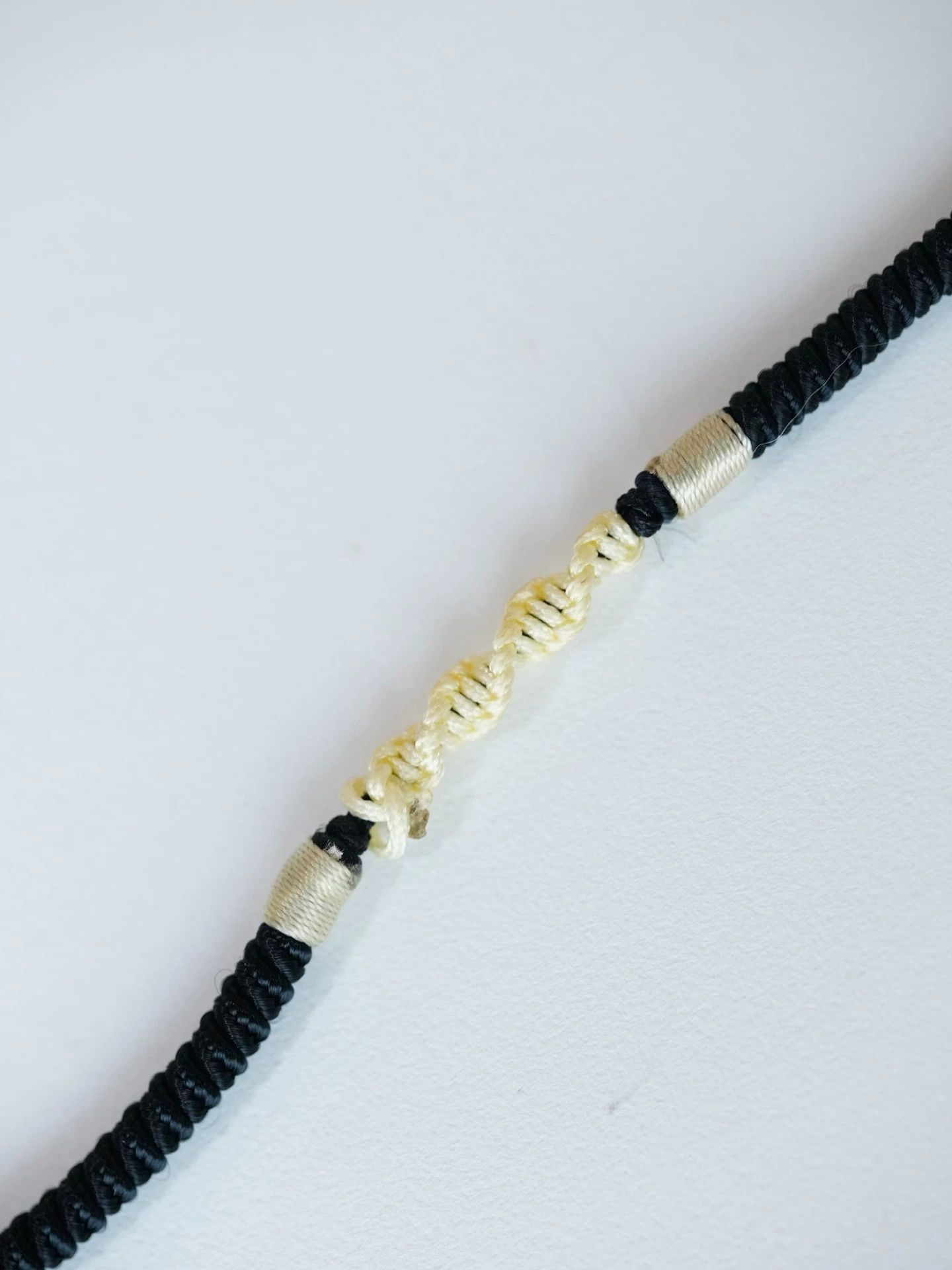 Yves Saint Laurent YSL Vintage Gourd Turquoise Amethyst Choker Black Braided Size ONE SIZE - 3 Thumbnail