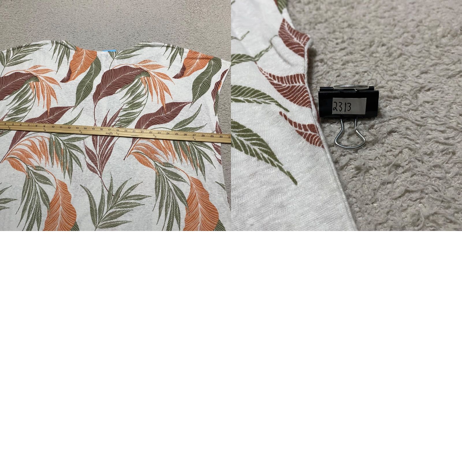 Orvis NWT Orvis Womens 3X Plus Top Multicolor Floral Short Sleeve Round Neck New Size XXL / US 16-18 / IT 52-54 - 8 Thumbnail