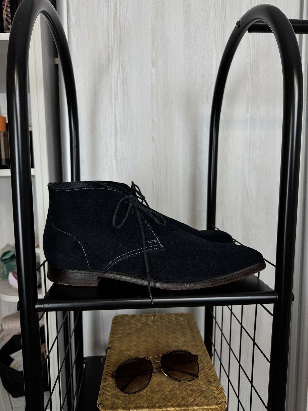 Crockett & Jones Crockett & Jones Milton Blue Suede Chukka Boots Shoes Men's Size US 10.5 / EU 43-44 - 3 Thumbnail
