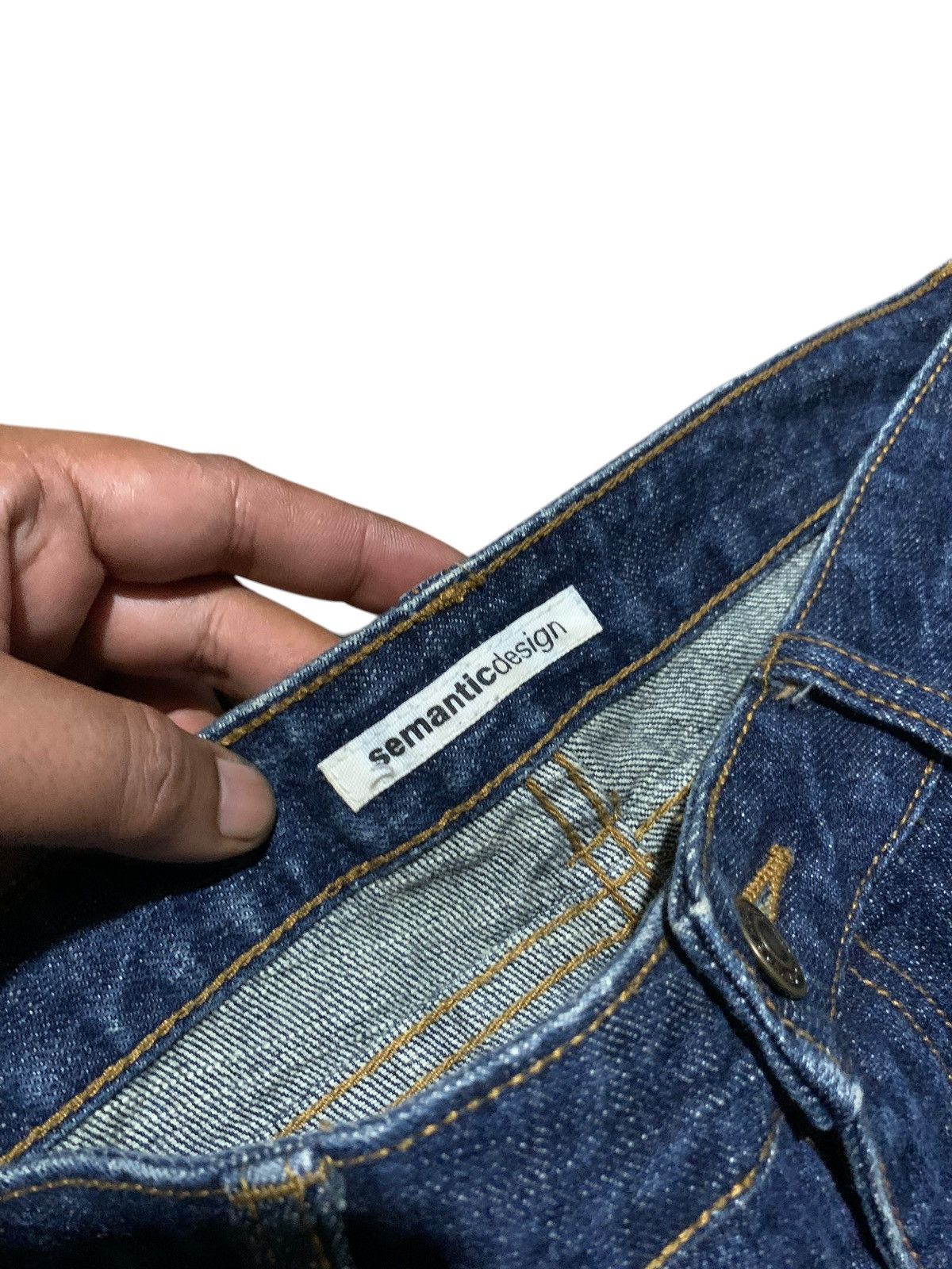 If Six Was Nine × Le Grande Bleu (L.G.B.) × semanticdesign Semantic Design flared jeans distressed ripped punk Size US 30 / EU 46 - 11 Thumbnail