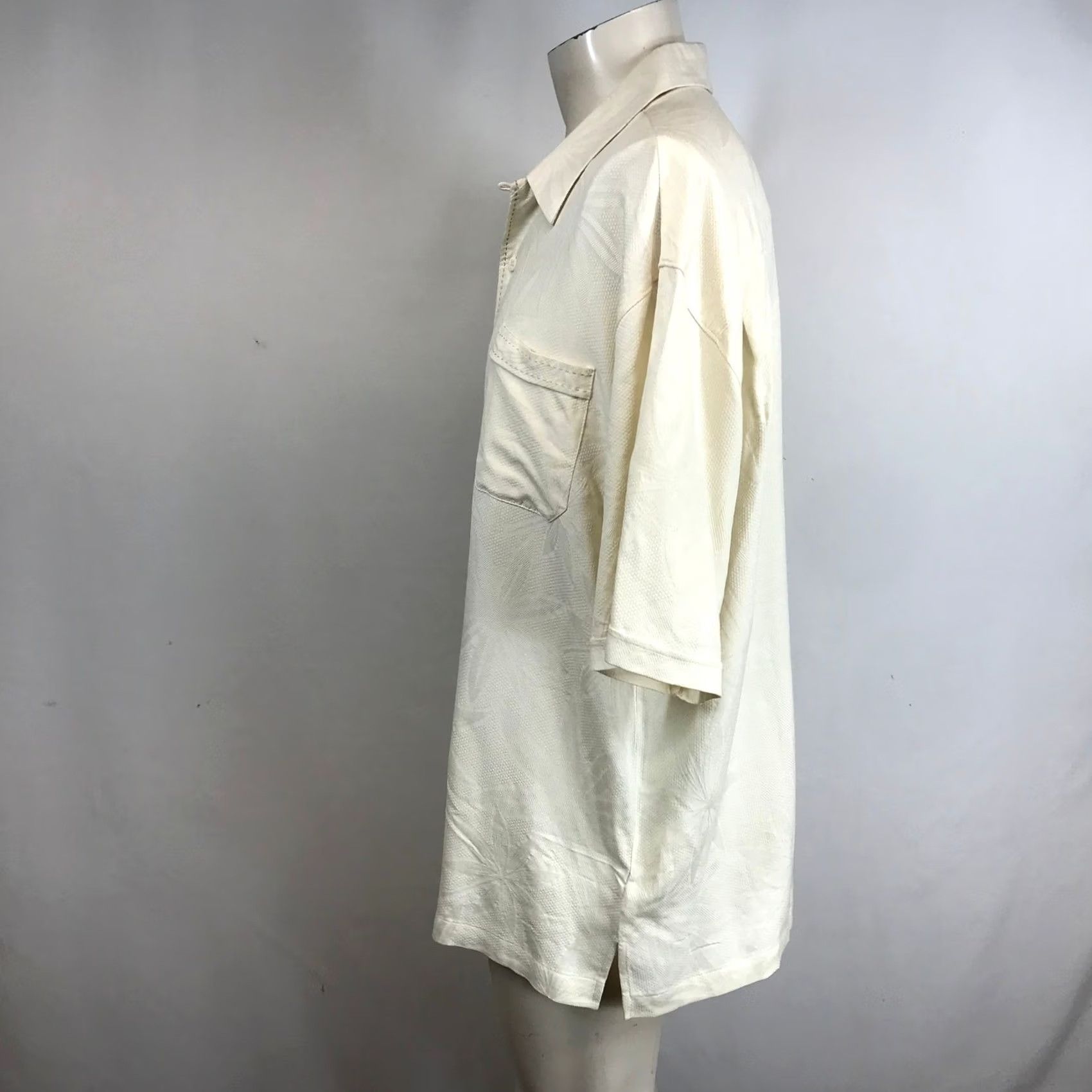 Vintage VINTAGE Jamaica Jaxx Cream Silk Floral Print Short Sleeve Button Up Shirt Mens XXL Size US XXL / EU 58 / 5 - 6 Thumbnail
