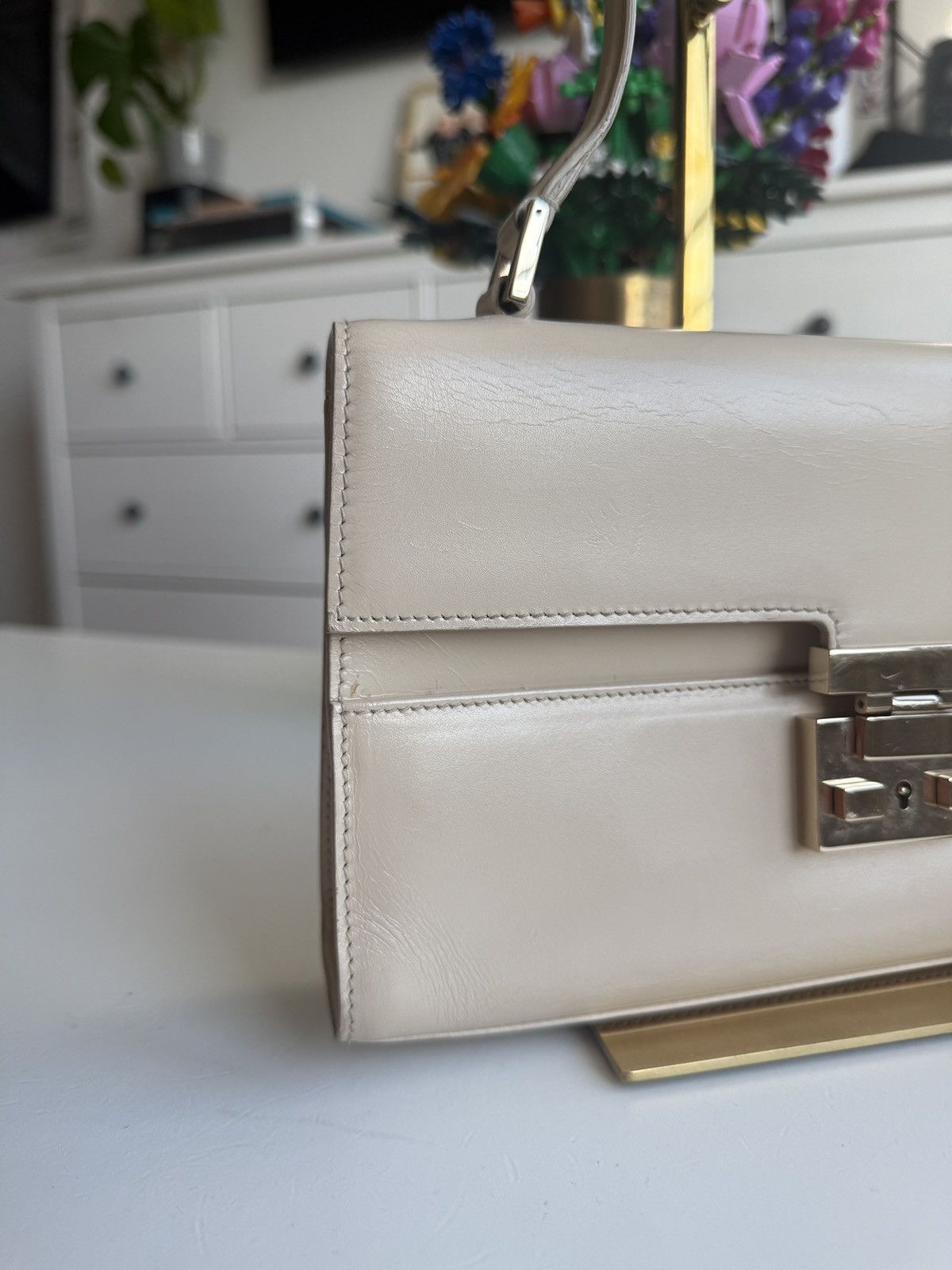 Designer × Gucci Vintage Gucci lady lock leather shoulderbag archive designer Size ONE SIZE - 3 Thumbnail