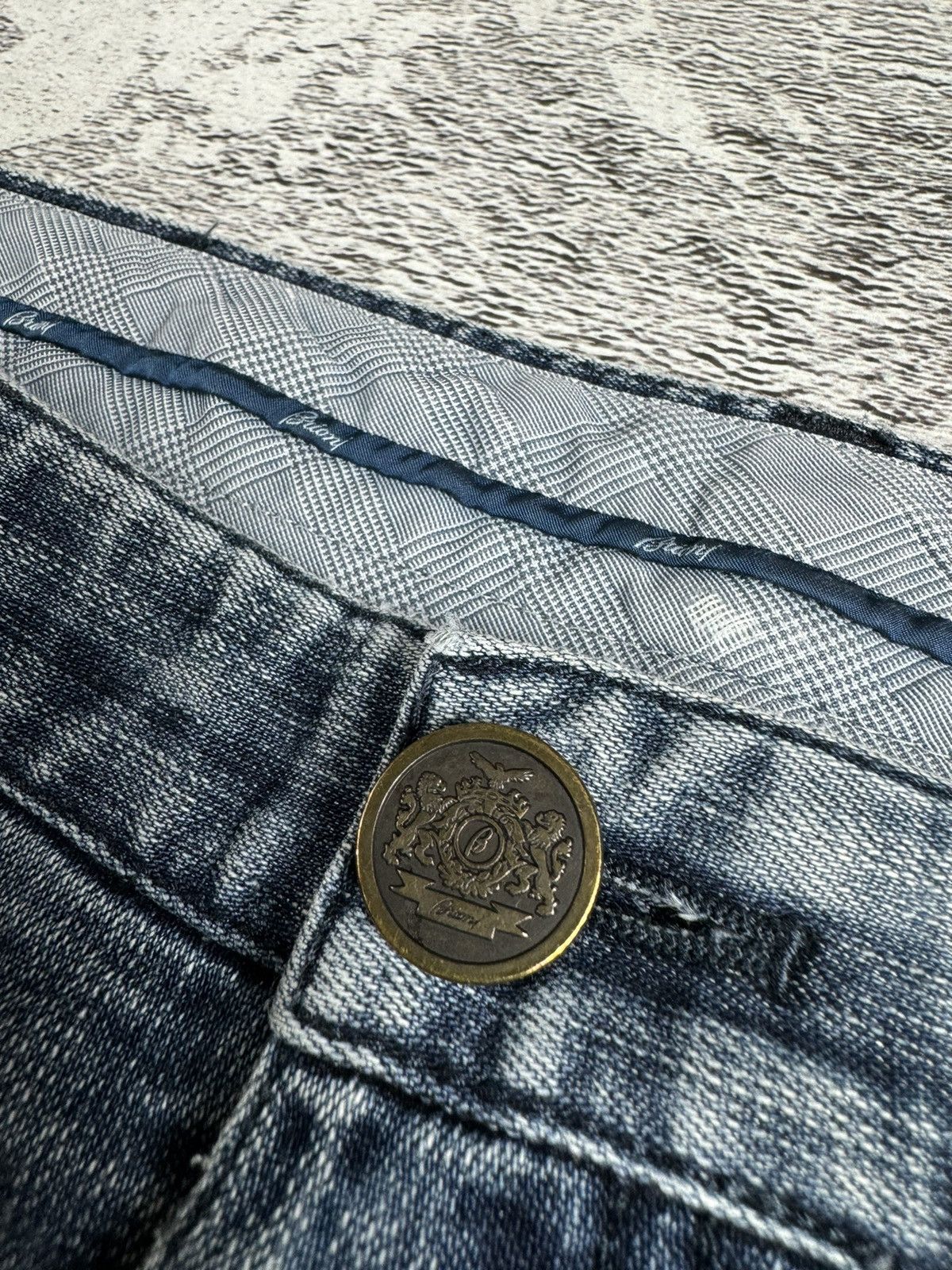 Brioni Brioni Stelvio 51 Vintage Light Blue Denim Collection Jeans Size US 34 / EU 50 - 13 Thumbnail