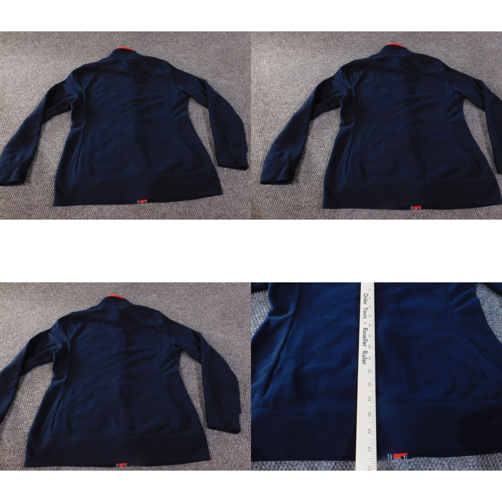 Nautica Nautica Womens Sweater Medium Blue zip retro classic quilted Size M / US 6-8 / IT 42-44 - 8 Thumbnail