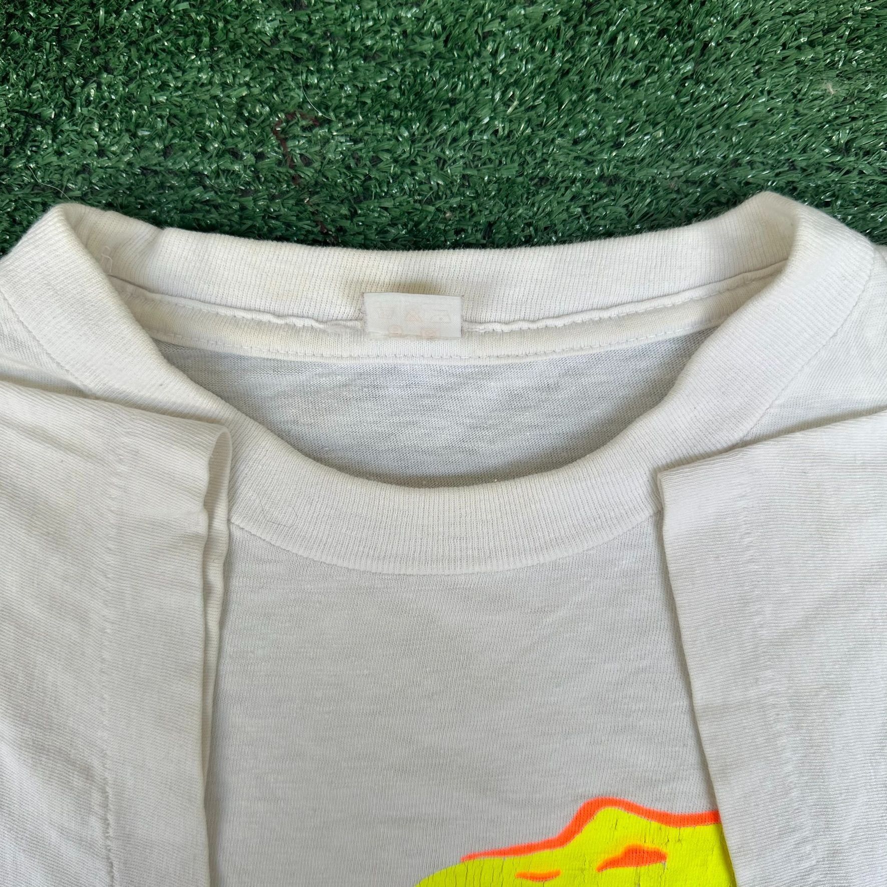 Vintage Vintage 80s Las Vegas T-Shirt Abstract Neon White M Single S Size US M / EU 48-50 / 2 - 3 Thumbnail
