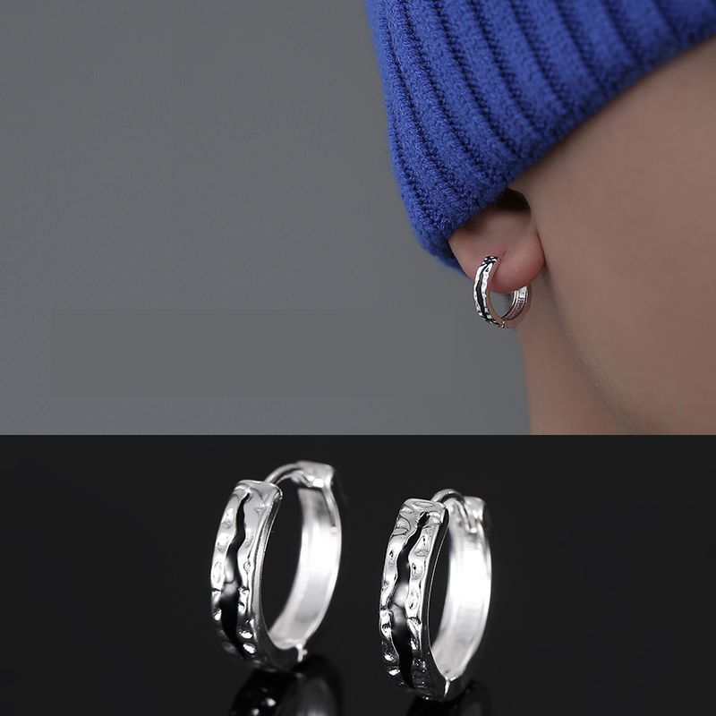 Jewelry × Sterling Silver Retro Earrings One Pairs Chrome Jewelry Size ONE SIZE - 1 Thumbnail