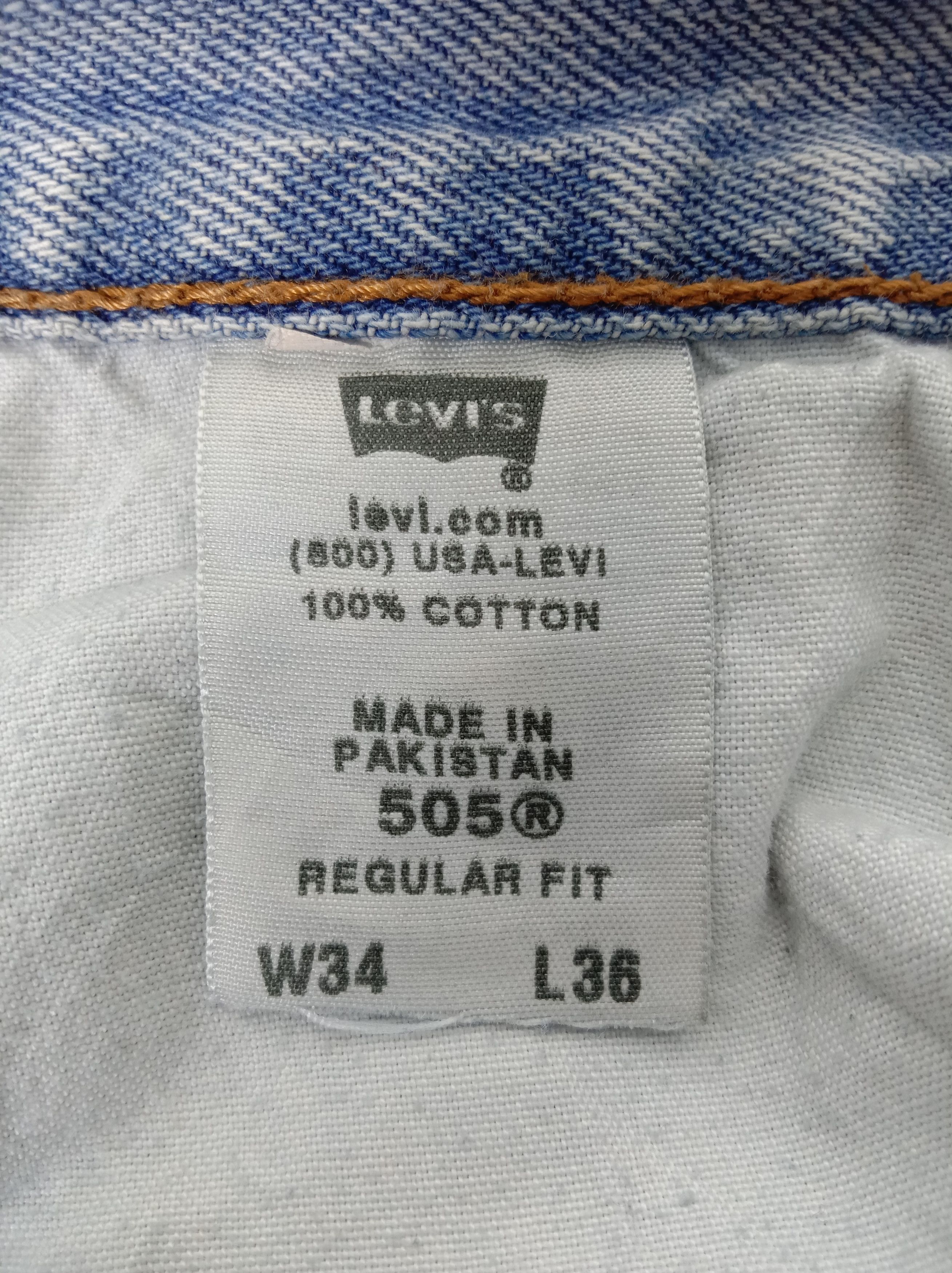 Levi's Vintage Levi's 505 Light Wash Jeans Regular Fit Denim Size US 33 - 13 Thumbnail
