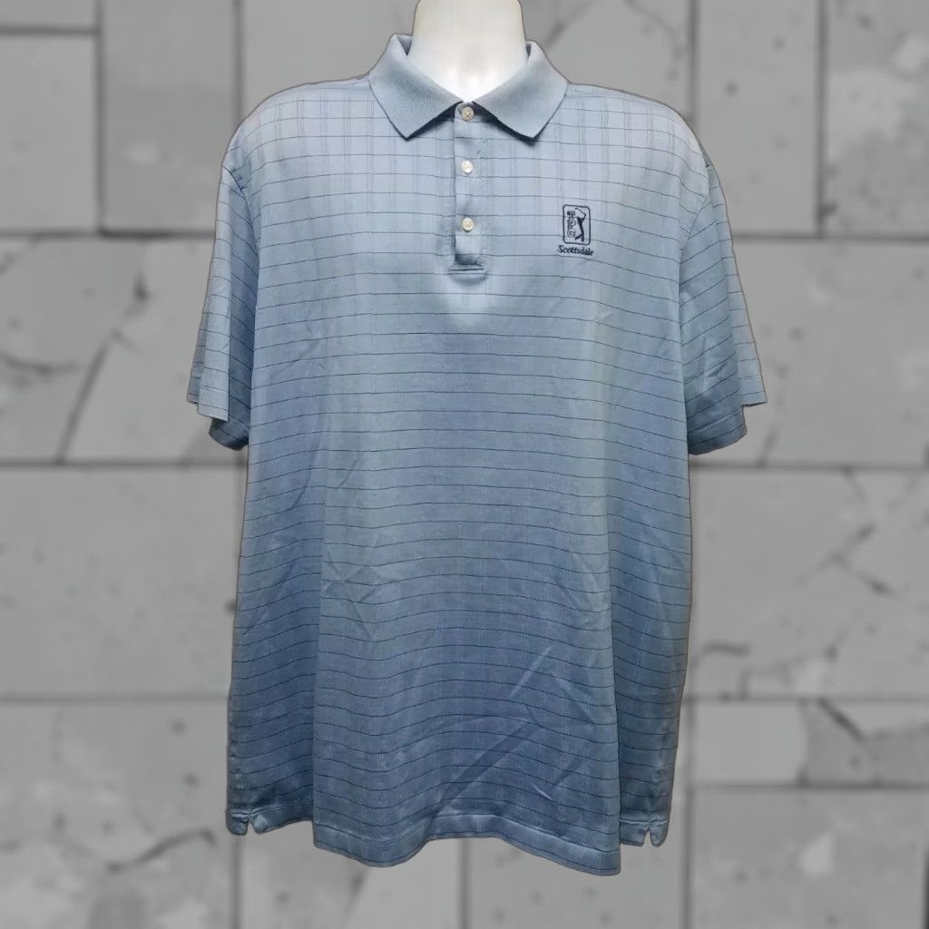 Vintage NikeFitDry Tiger Woods Collection Polo 2XL Blue Golf Polo Mens Size US XXL / EU 58 / 5 - 1 Thumbnail