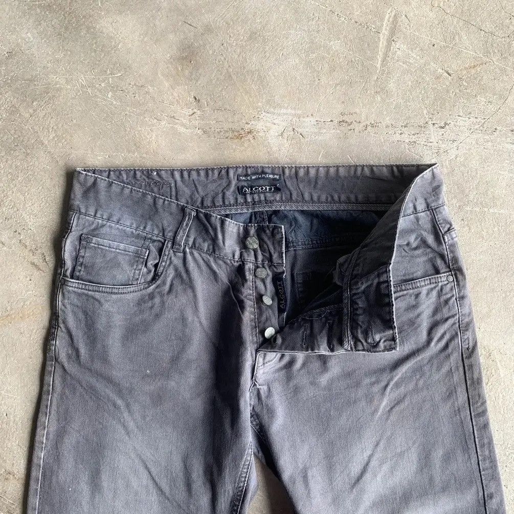 Japanese Brand Vintage AlcottNewYork 36x30 Black Faded Trousers Chino Pants Size US 36 / EU 52 - 4 Thumbnail