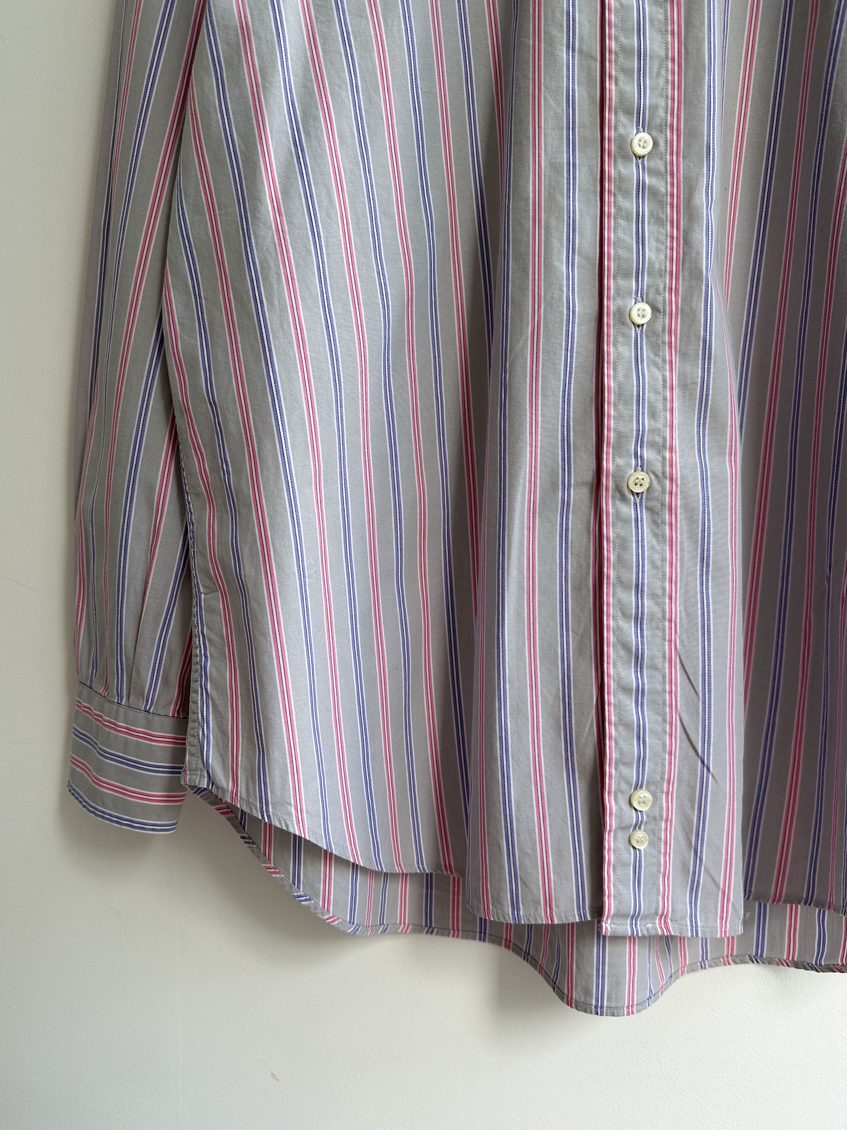 Burberry Vintage Burberry Striped Shirt Size US L / EU 52-54 / 3 - 6 Thumbnail