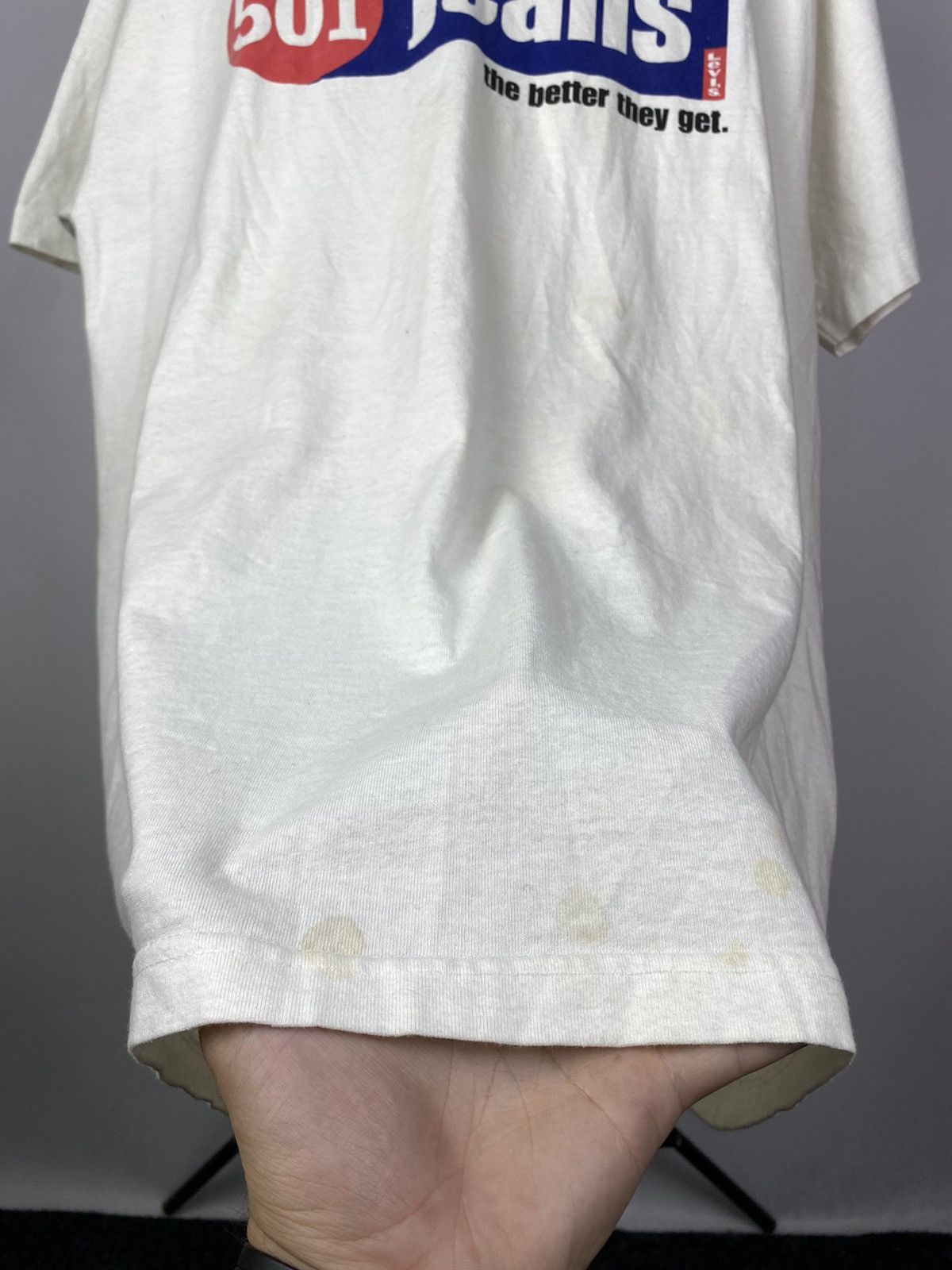 Levi's × Levi's Vintage Clothing Vintage 1990s Levi’s 501 T shirt mens Large tee Rare Size US M / EU 48-50 / 2 - 6 Thumbnail