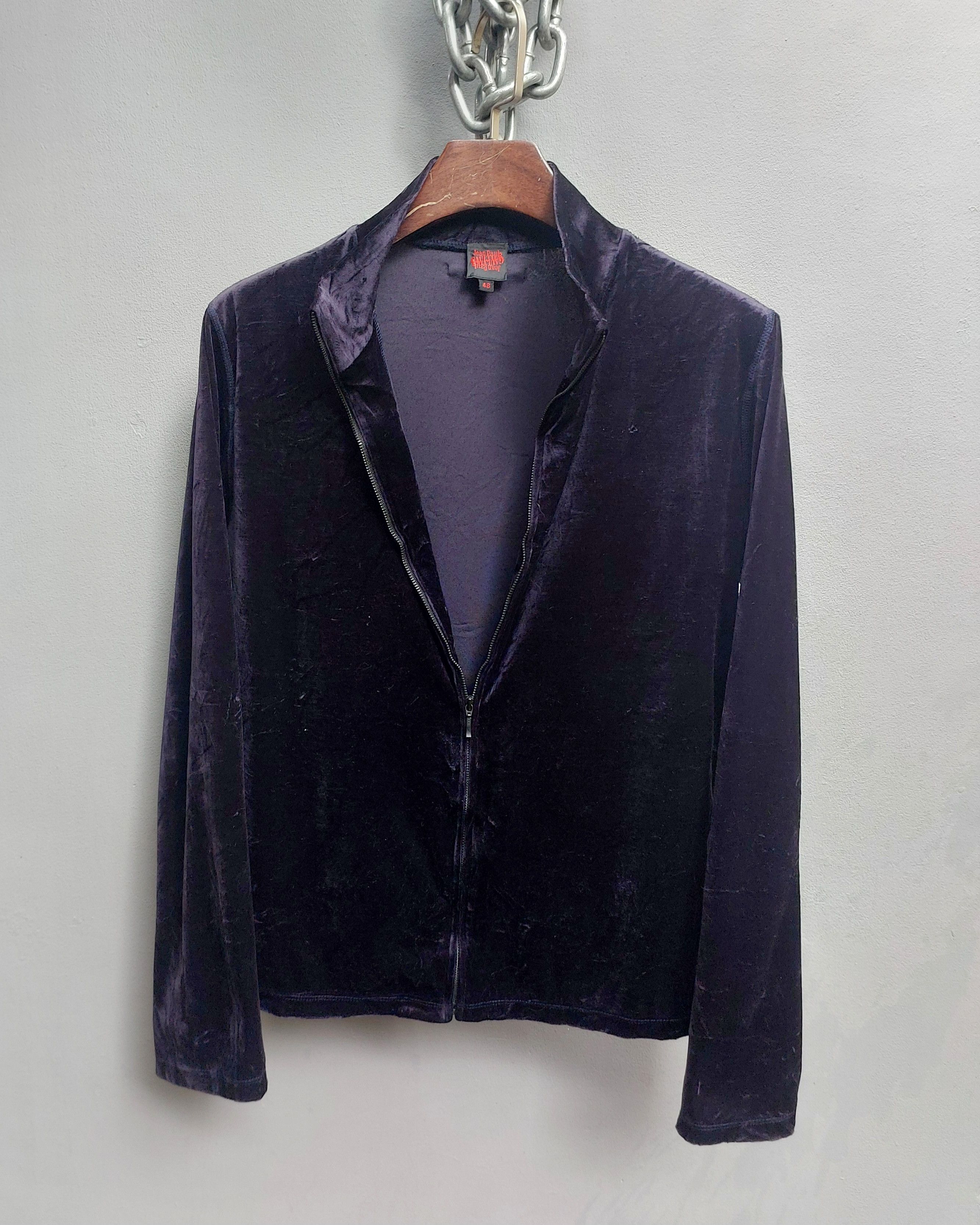 Jean Paul Gaultier Jean Paul Gaultier Velvet Zip-Up Jacket Size US M / EU 48-50 / 2 - 5 Thumbnail