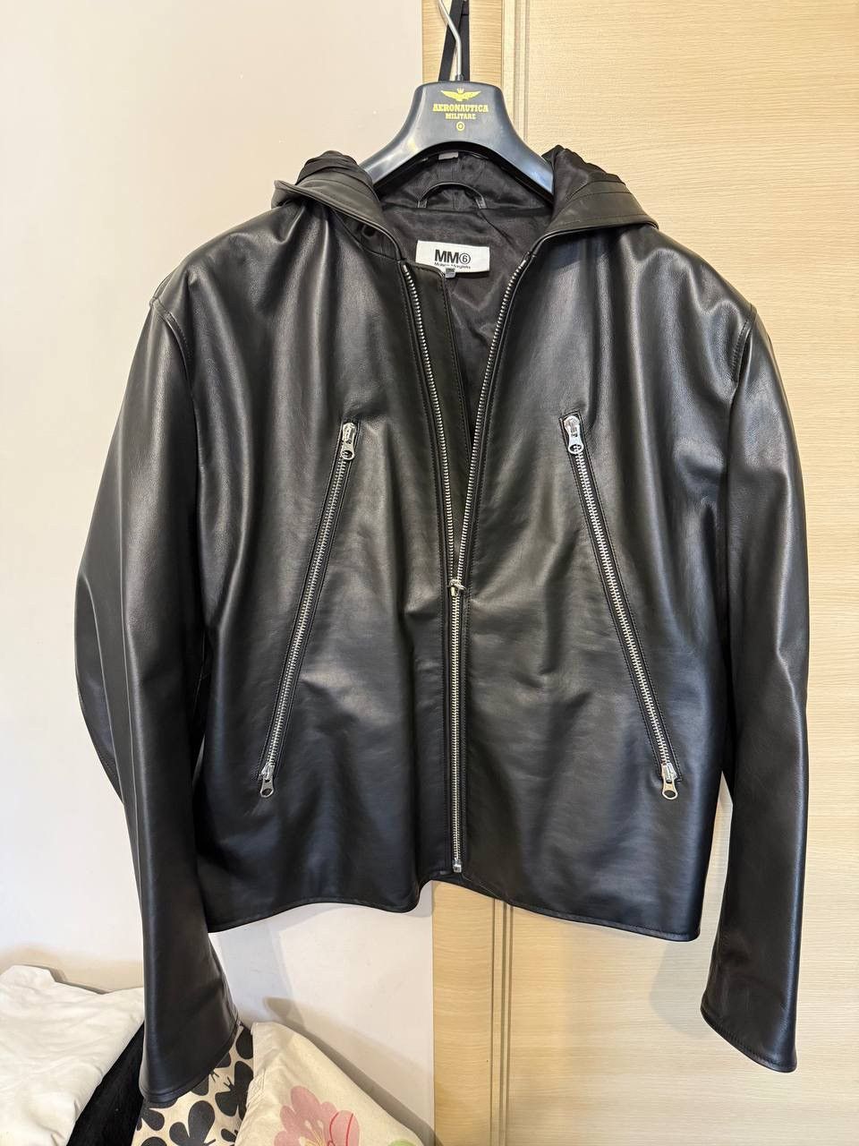 Maison Margiela Maison Margiela MM6 Leather Hooded Jaket Size US L / EU 52-54 / 3 - 10 Thumbnail