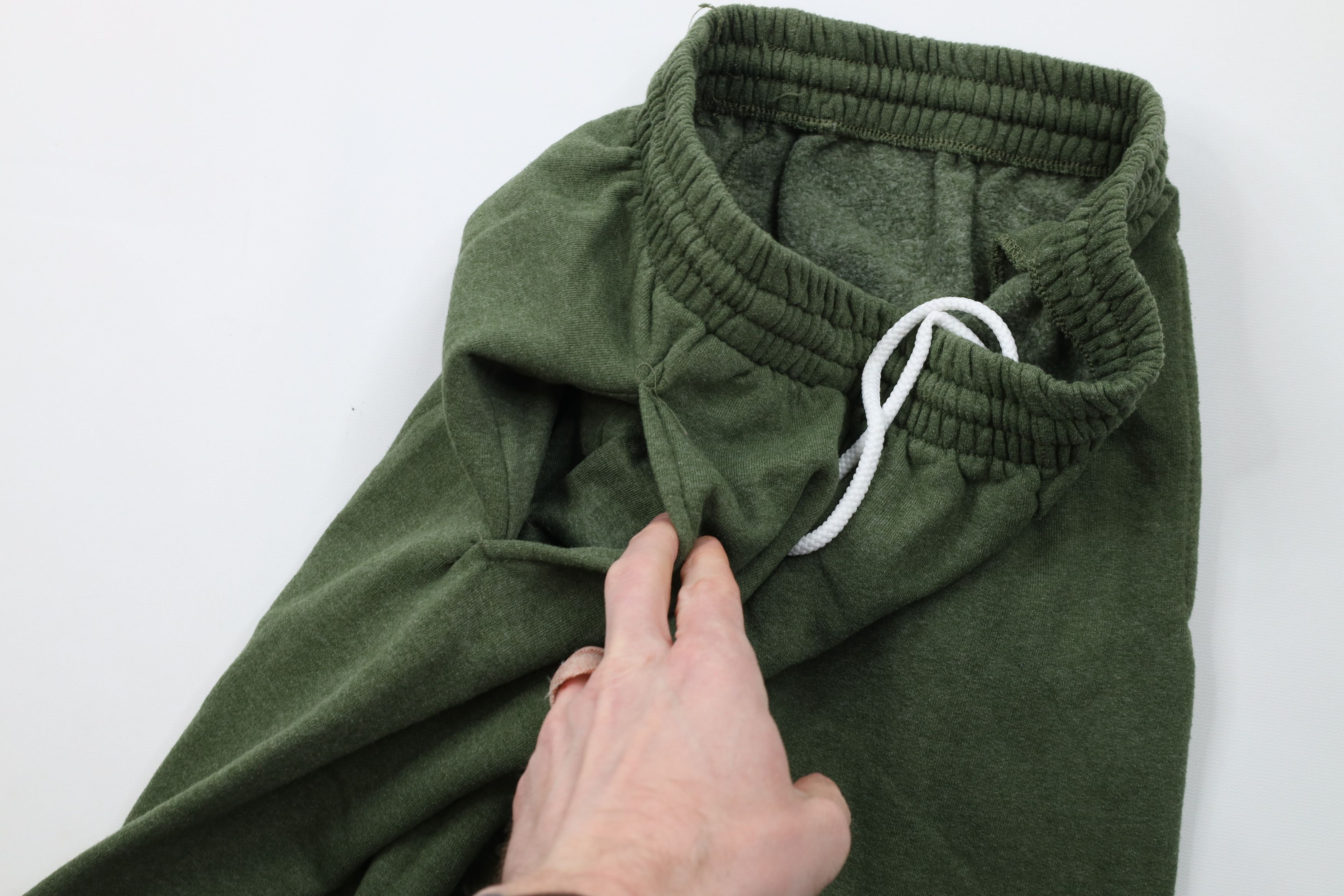 Vintage Vintage Streetwear Cuffed Sweatpants Joggers Heather Green Size US 34 / EU 50 - 5 Thumbnail