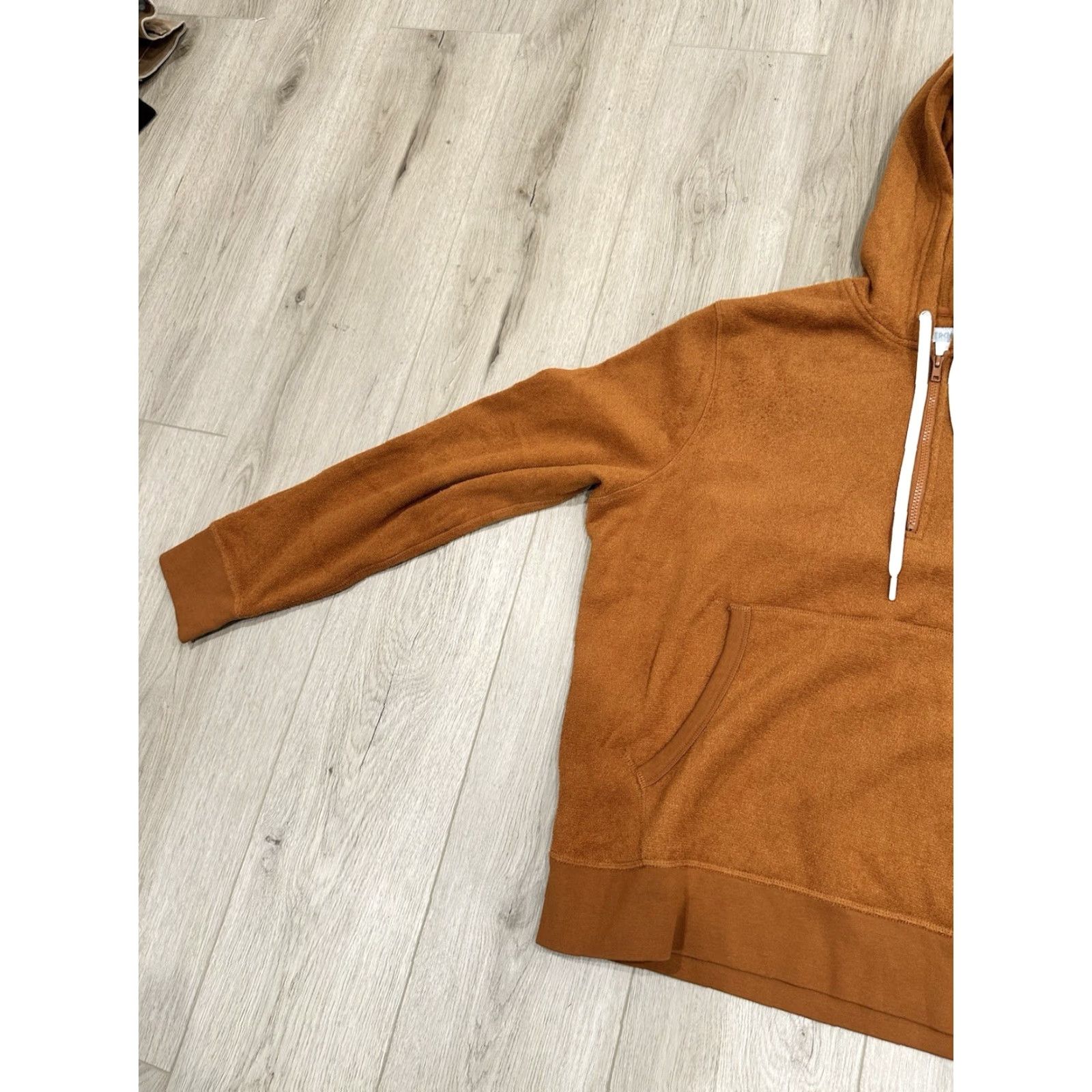 Outerknown Outerknown Hoodie Mens XL Orange Sweatshirt Organic Terry Cloth Size US XL / EU 56 / 4 - 4 Thumbnail