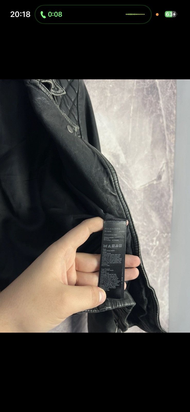 Allsaints AllSaints Cargo Biker Used Style Leather Jacket ! Size S / US 4 / IT 40 - 8 Thumbnail