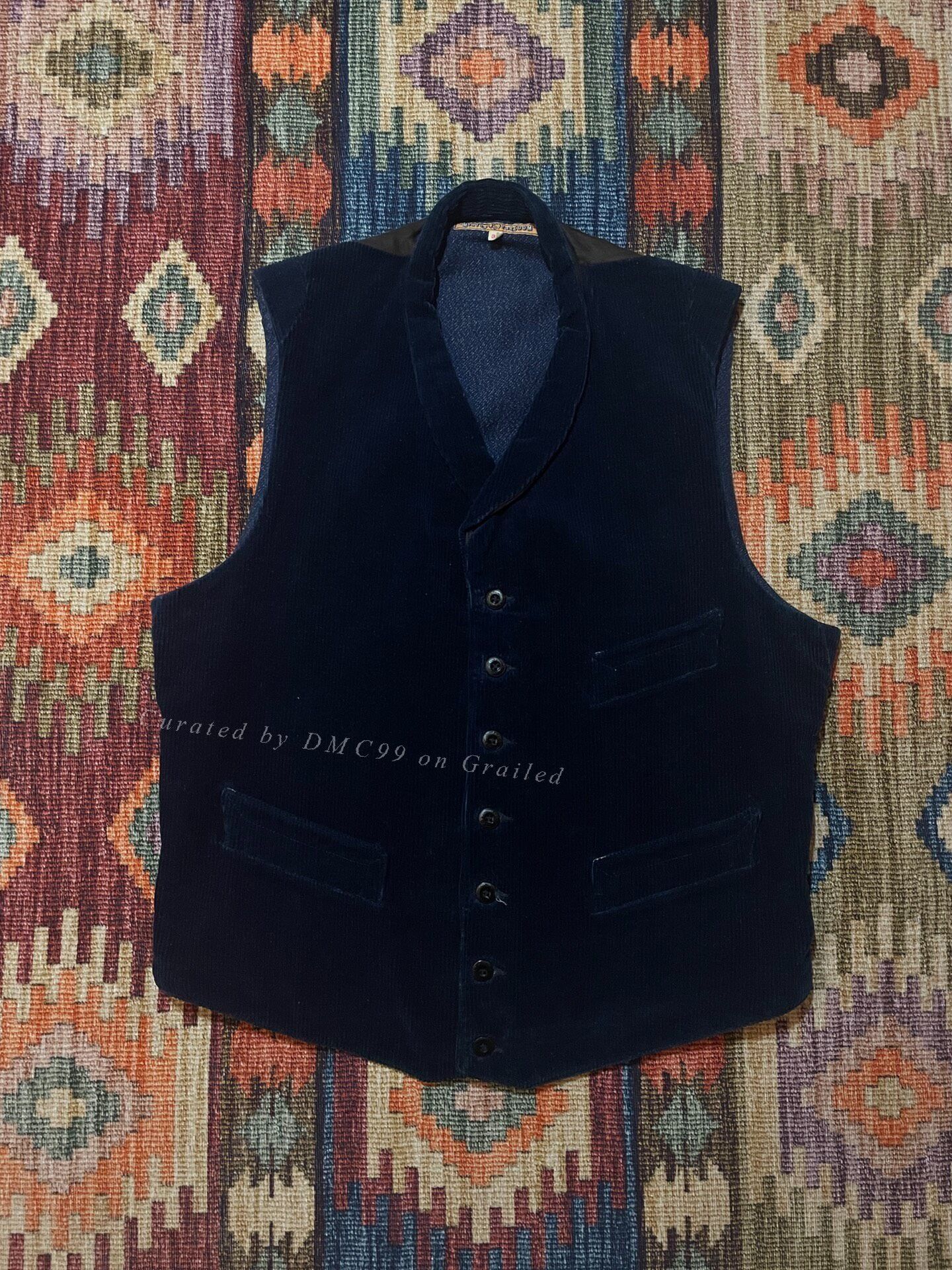 Mister Freedom Mister Freedom Out-of-Print Indigo Corduroy Vest Size US S / EU 44-46 / 1 - 1 Thumbnail