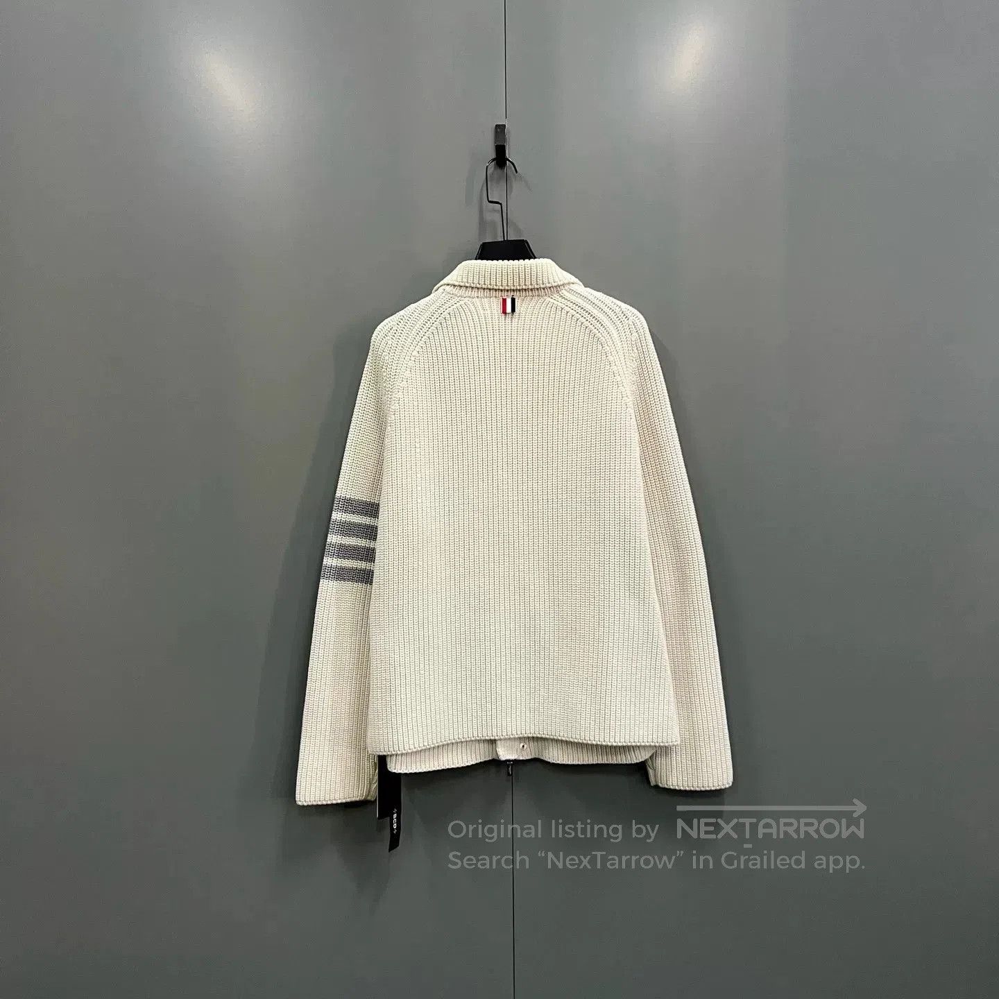 Thom Browne thom browne beige knitted outerwear jacket. Size US M / EU 48-50 / 2 - 2 Thumbnail