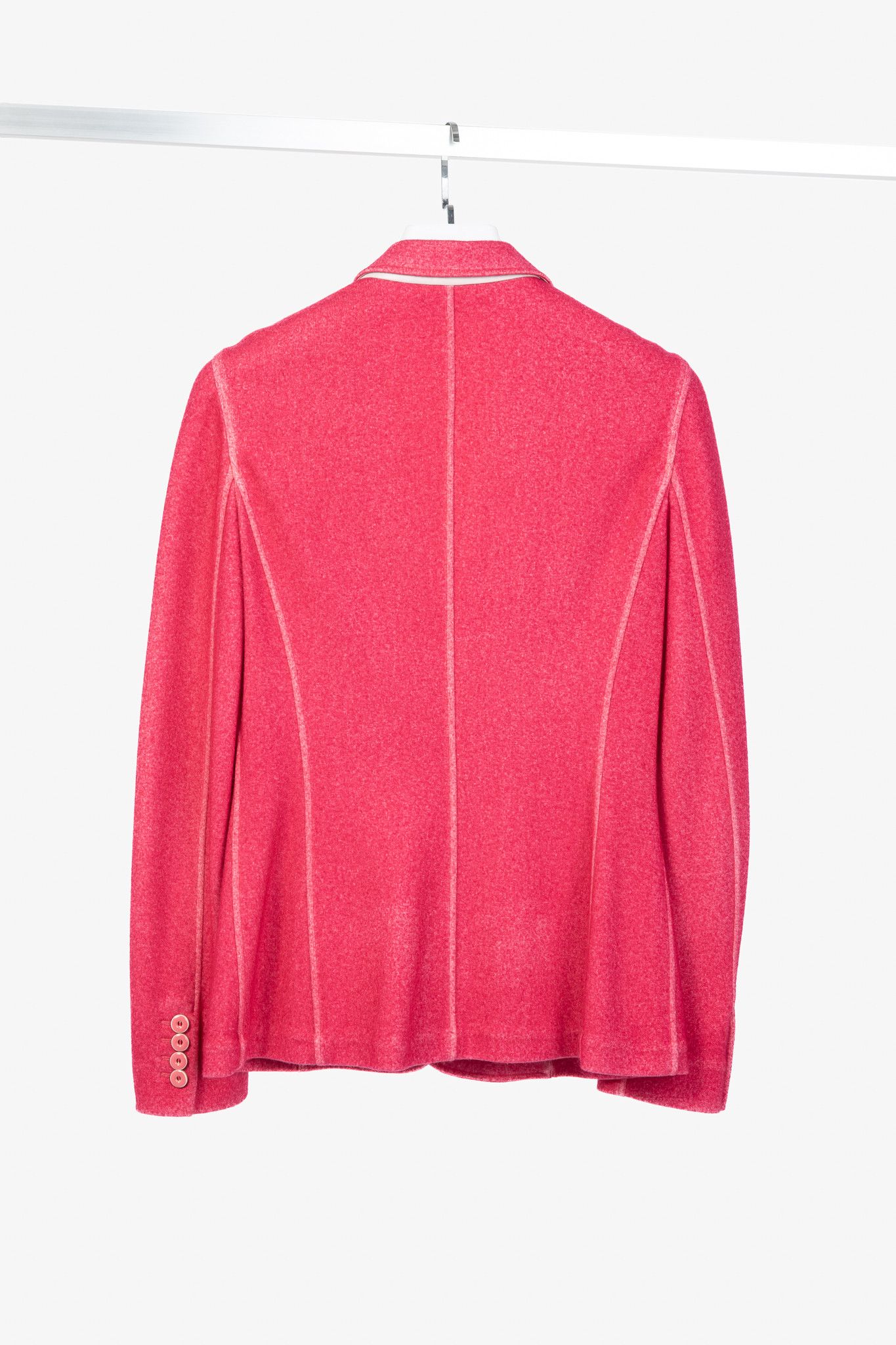 Colombo Colombo Kate Pink Cashmere-Blend Knit Blazer Size S / US 4 / IT 40 - 2 Thumbnail