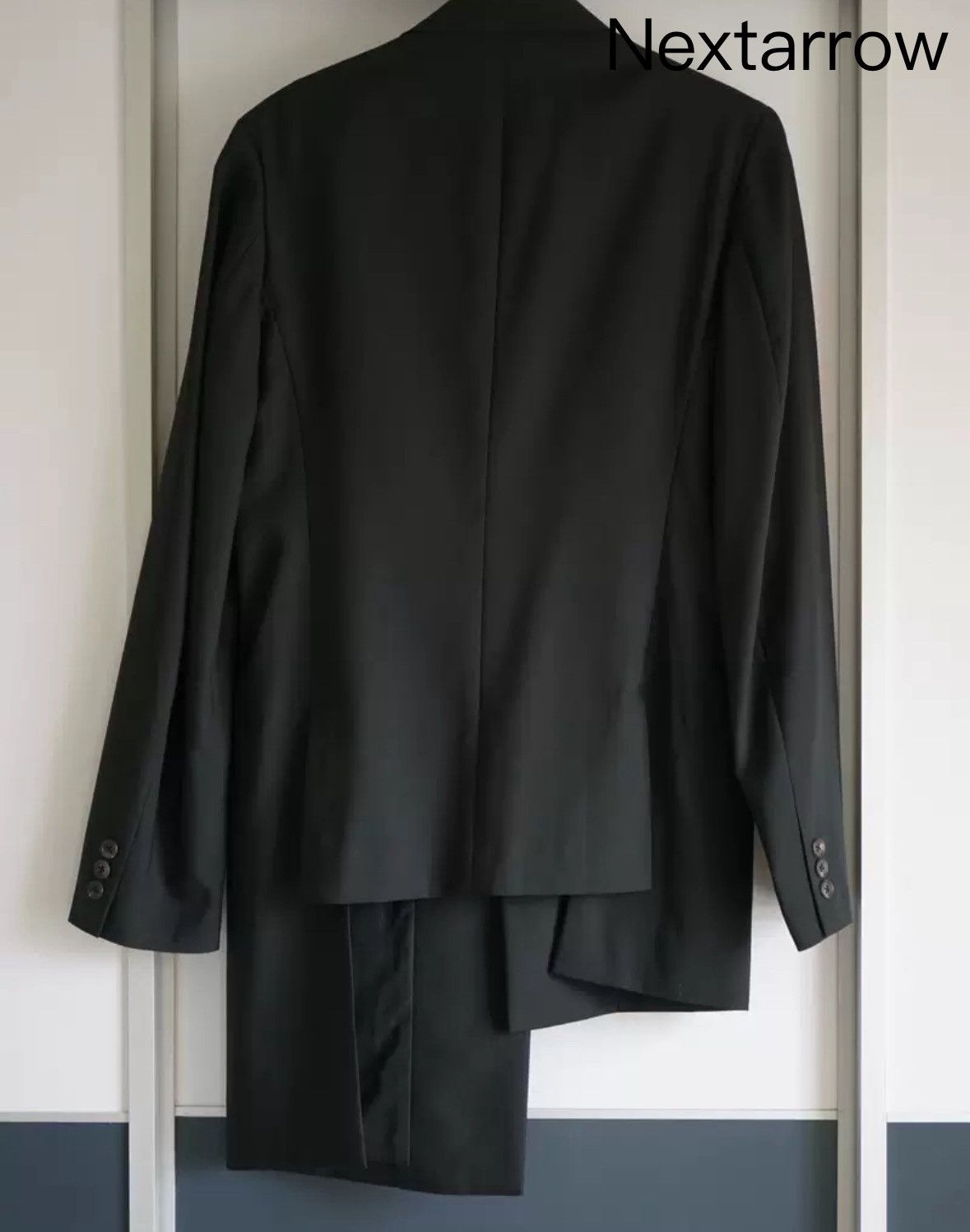 Yohji Yamamoto Yohji Yamamoto 09ss asymmetrical wool suit 2412-Nextarrow Size 42R - 2 Thumbnail
